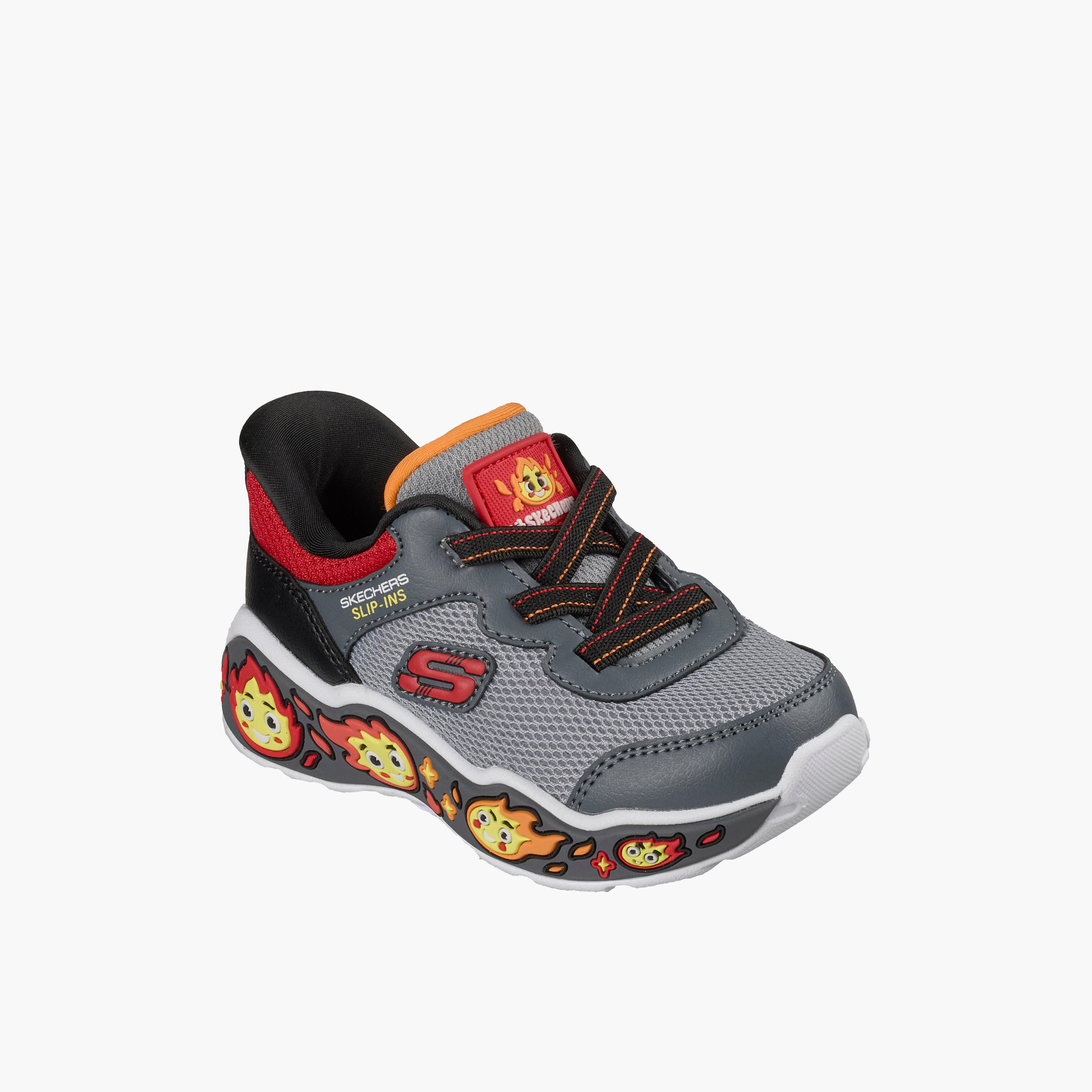 Skechers Boys Play Scene Flame Embossed Sneakers-boys-shoes-sneakers-image-1