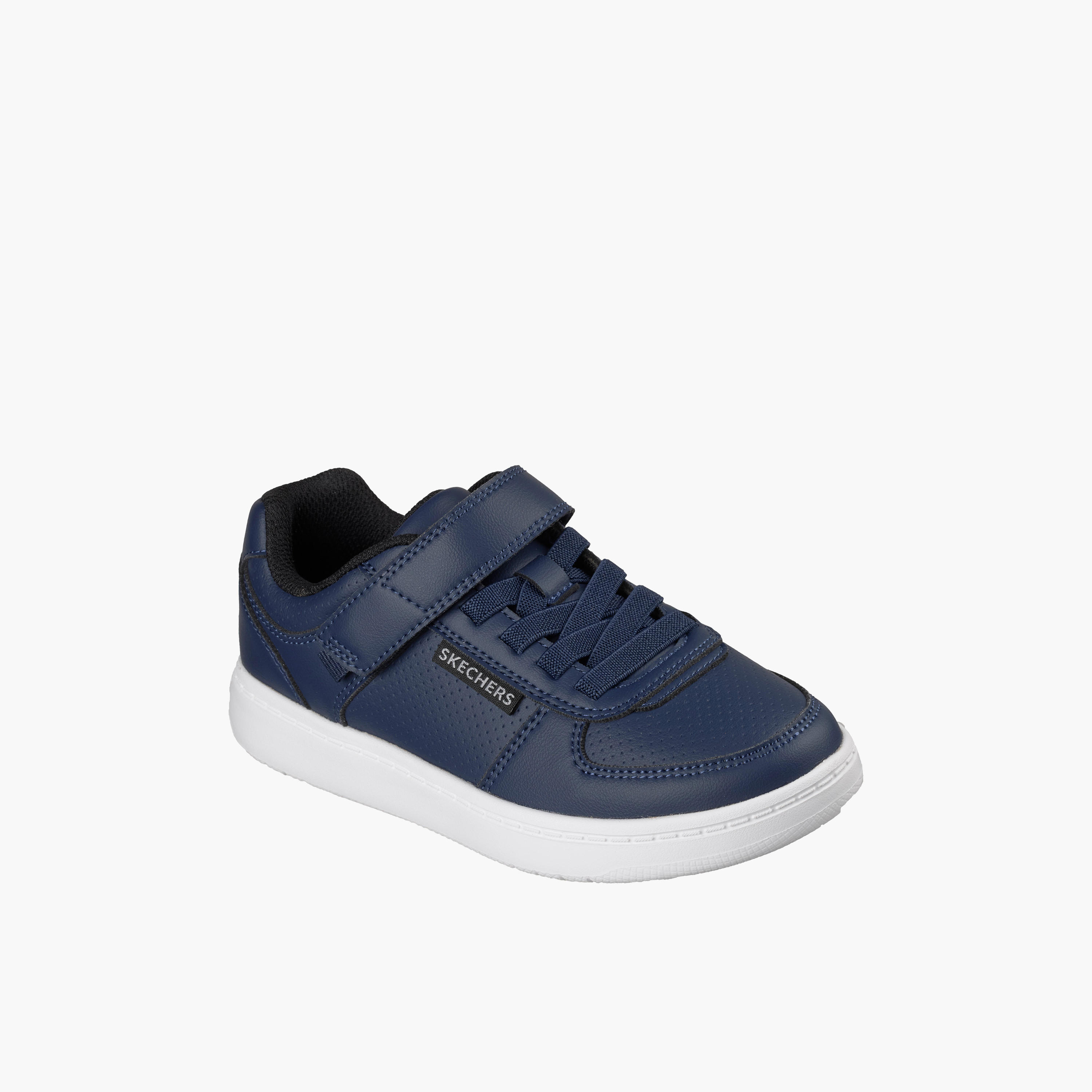 Skechers Boys QUICK STREET LITE Hook & Loop Running Shoes - 418032L-NVY-CP-boys-shoes-sneakers-image-1