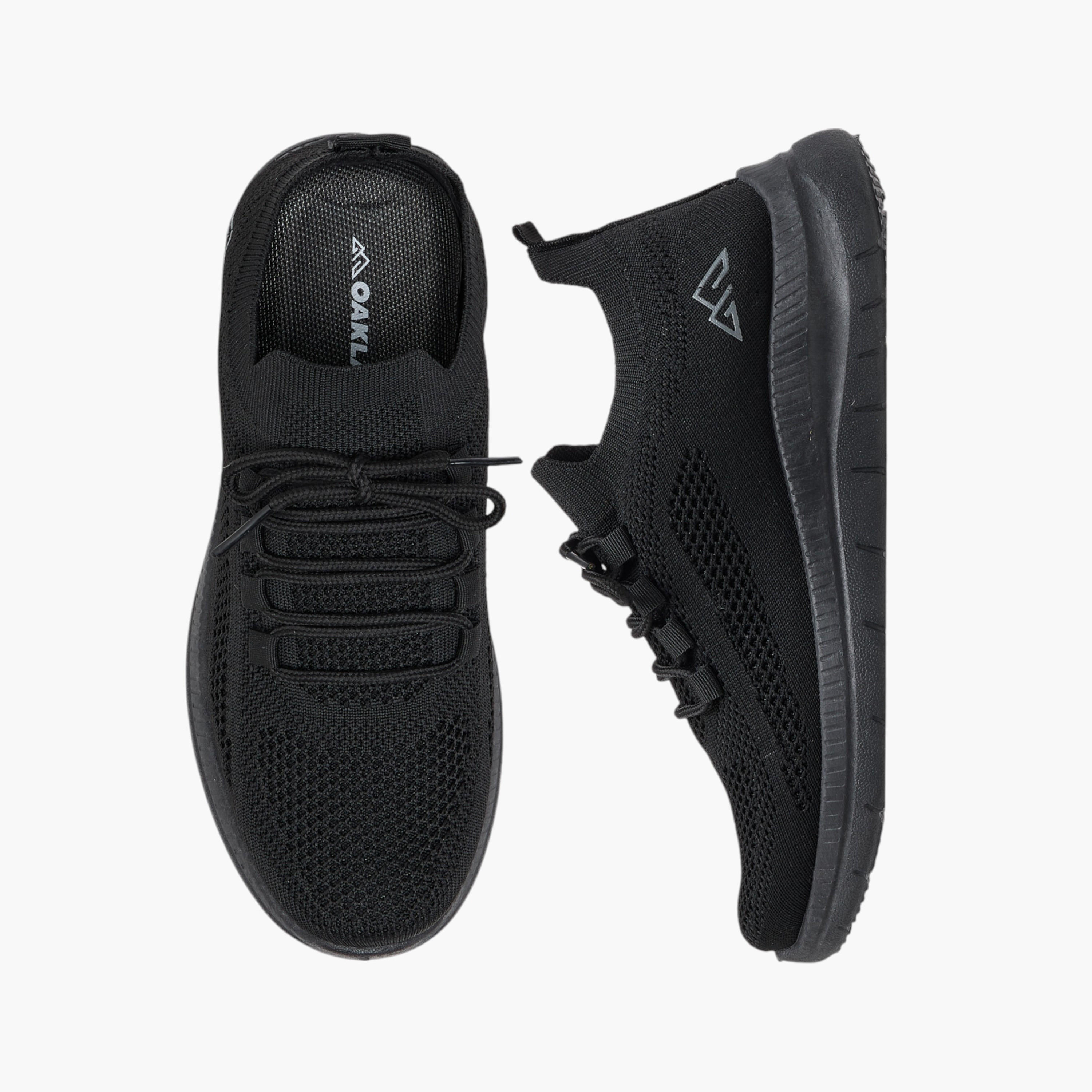 Oaklan by Shoexpress Logo Print Sports Shoes with Lace-Up Closure-women-shoes-sneakers-image-1
