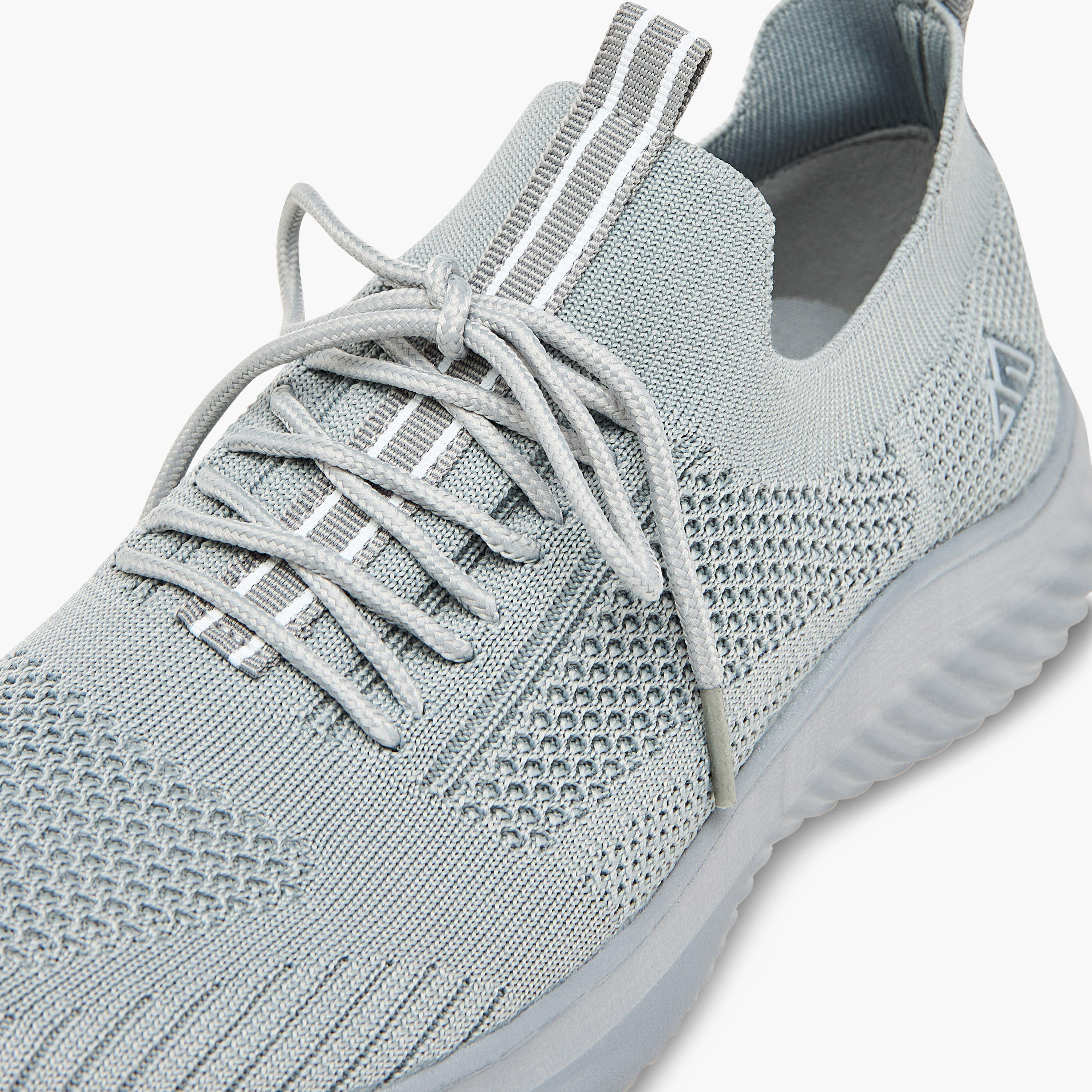 Oaklan by Shoexpress Textured Lace-Up Sports Shoes with Pull Tabs-women-shoes-sneakers-image-4