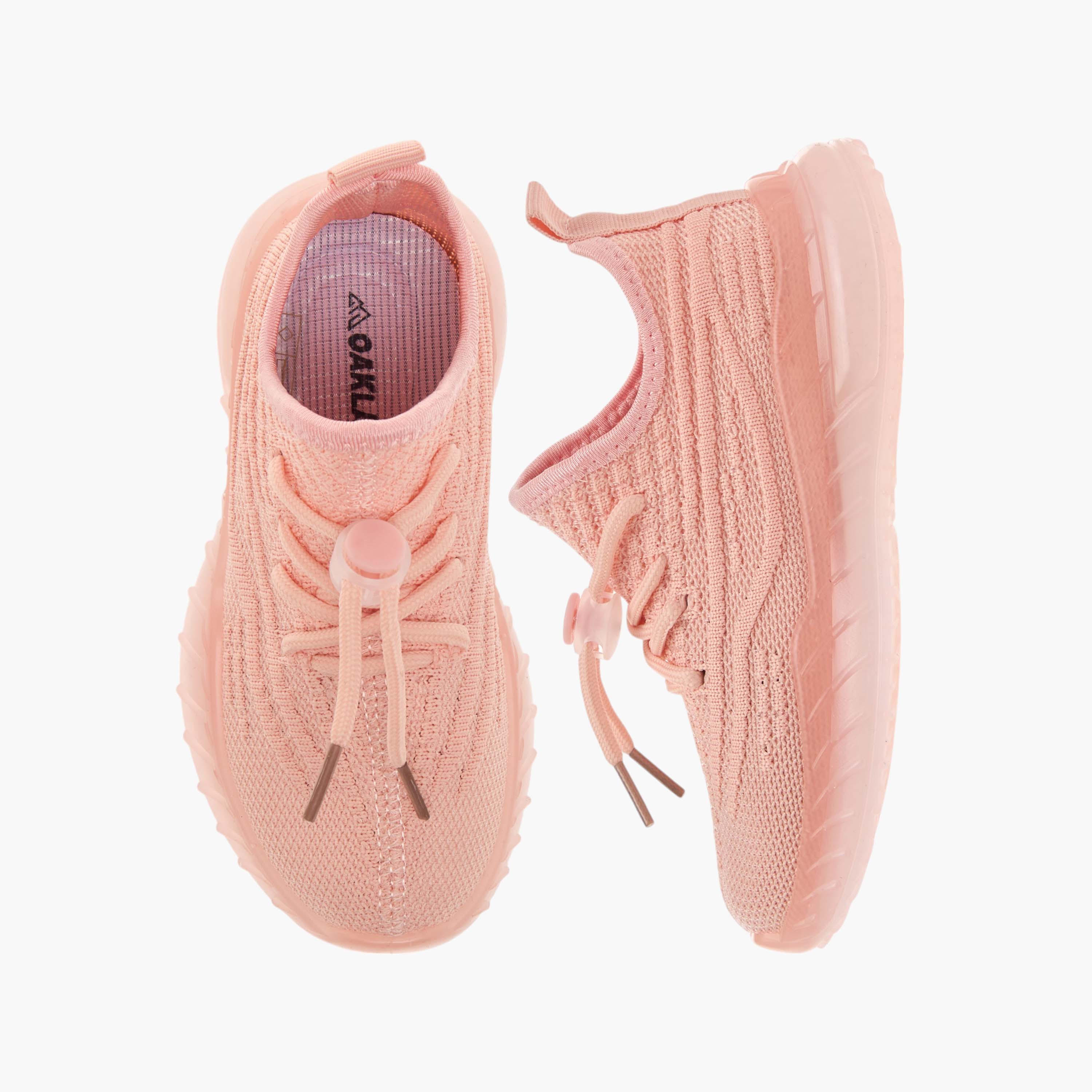 Oaklan by Shoexpress Monotone Sports Shoes with Lace-Up Closure-girls-shoes-sports-image-1