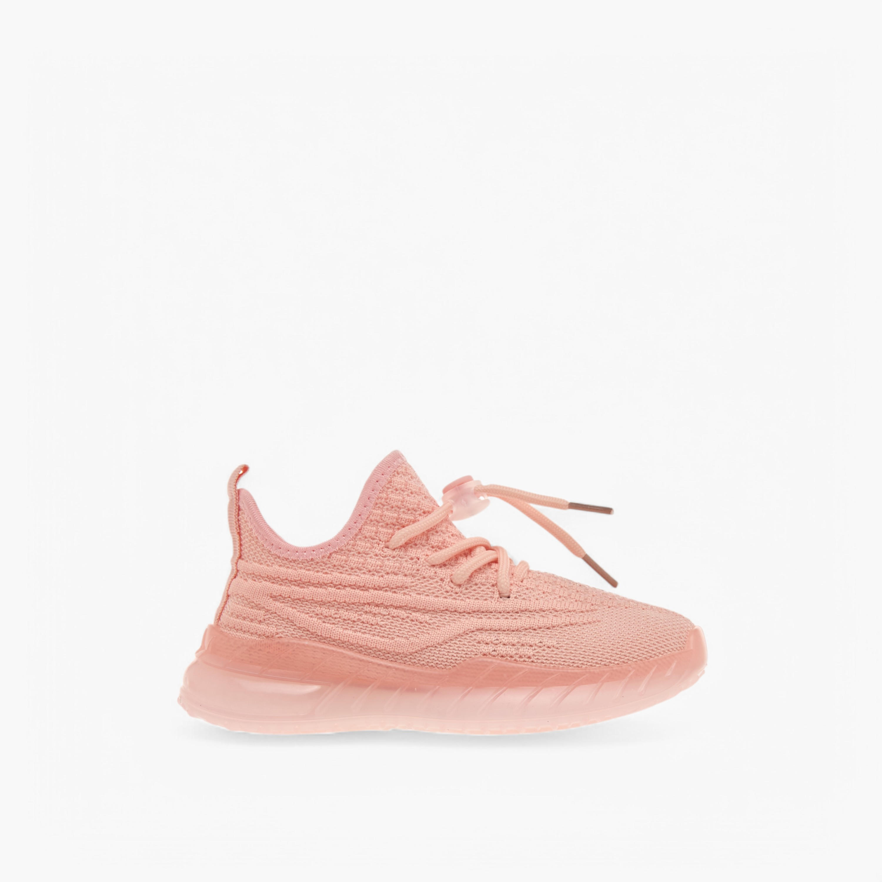 Oaklan by Shoexpress Monotone Sports Shoes with Lace-Up Closure-girls-shoes-sports-image-3