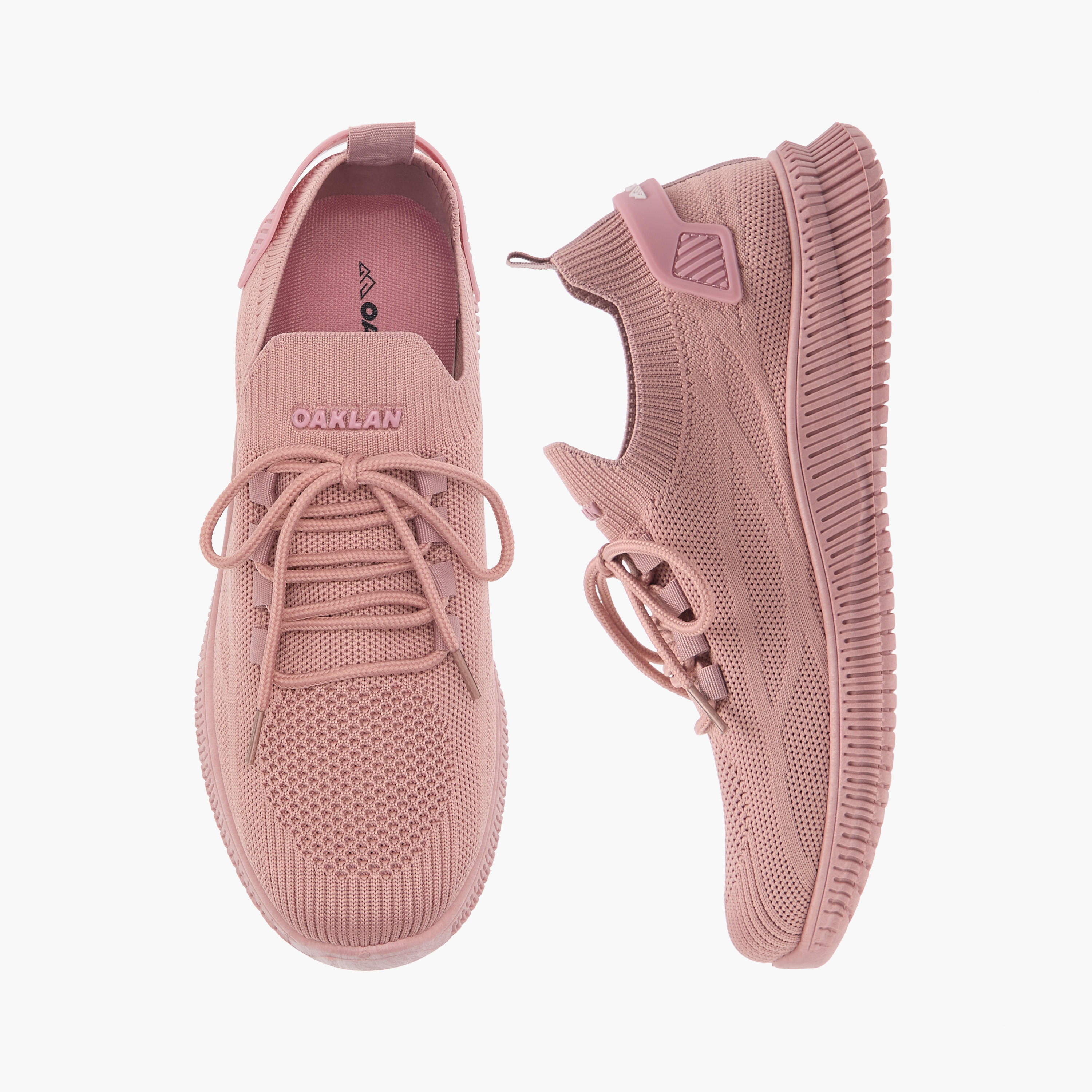 Oaklan by Shoexpress Textured Sneakers with Lace-Up Closure-women-shoes-sneakers-image-1