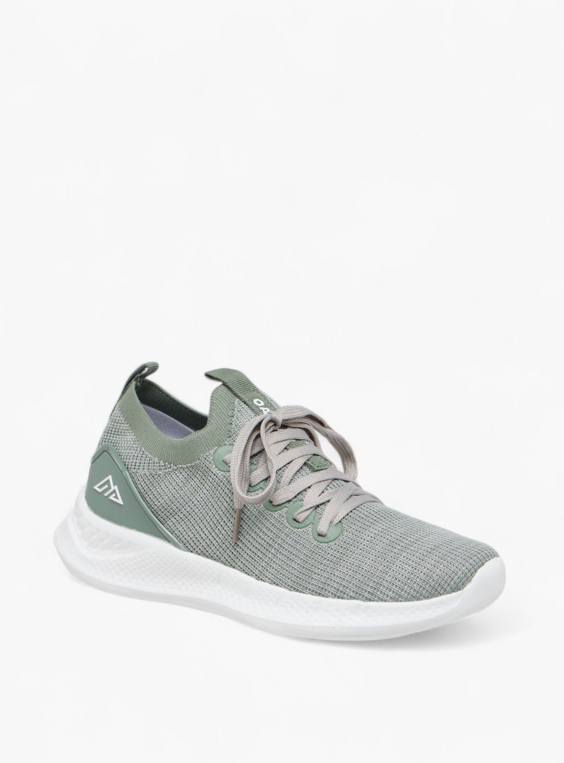 Oaklan by Shoexpress Textured Sports Shoes with Lace-Up Closure-women-shoes-sneakers-image-2