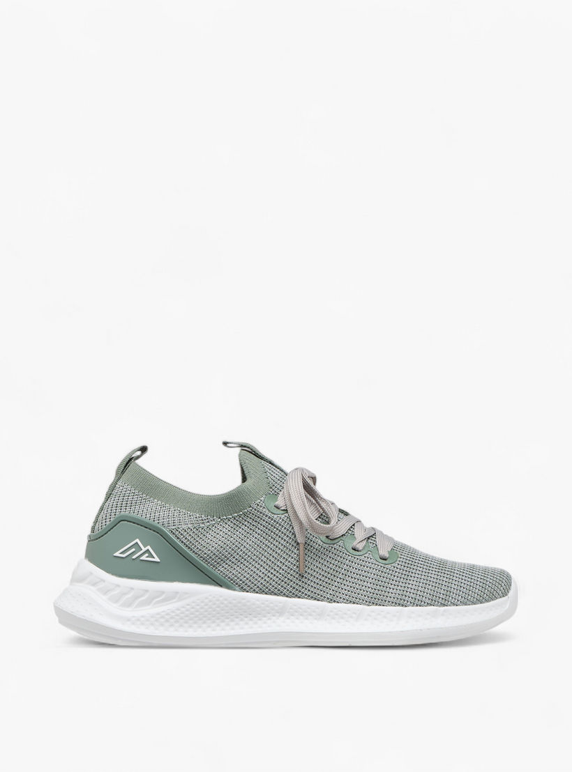 Oaklan by Shoexpress Textured Sports Shoes with Lace-Up Closure-women-shoes-sneakers-image-3