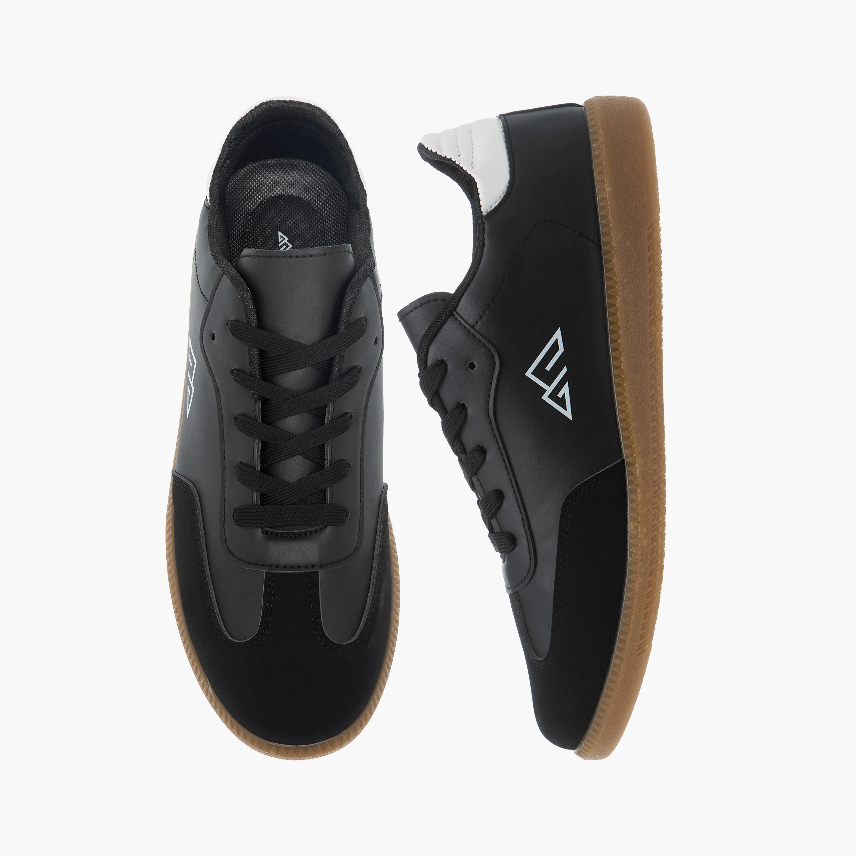Oaklan by Shoexpress Panelled Sneakers with Lace-Up Closure-sports-men-shoes-image-1