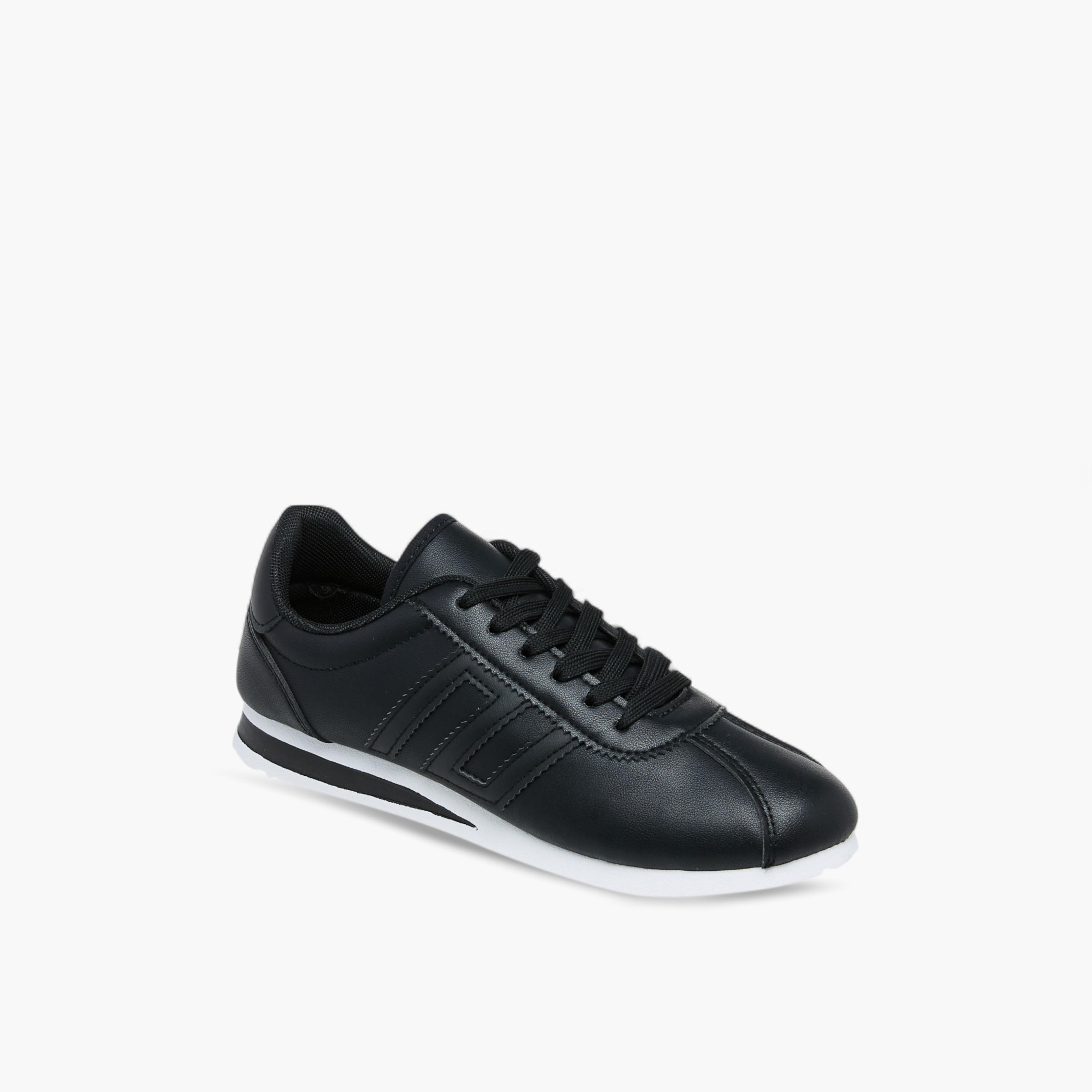 Oaklan by Shoexpress Panelled Lace-Up Sneakers-women-shoes-sneakers-image-2