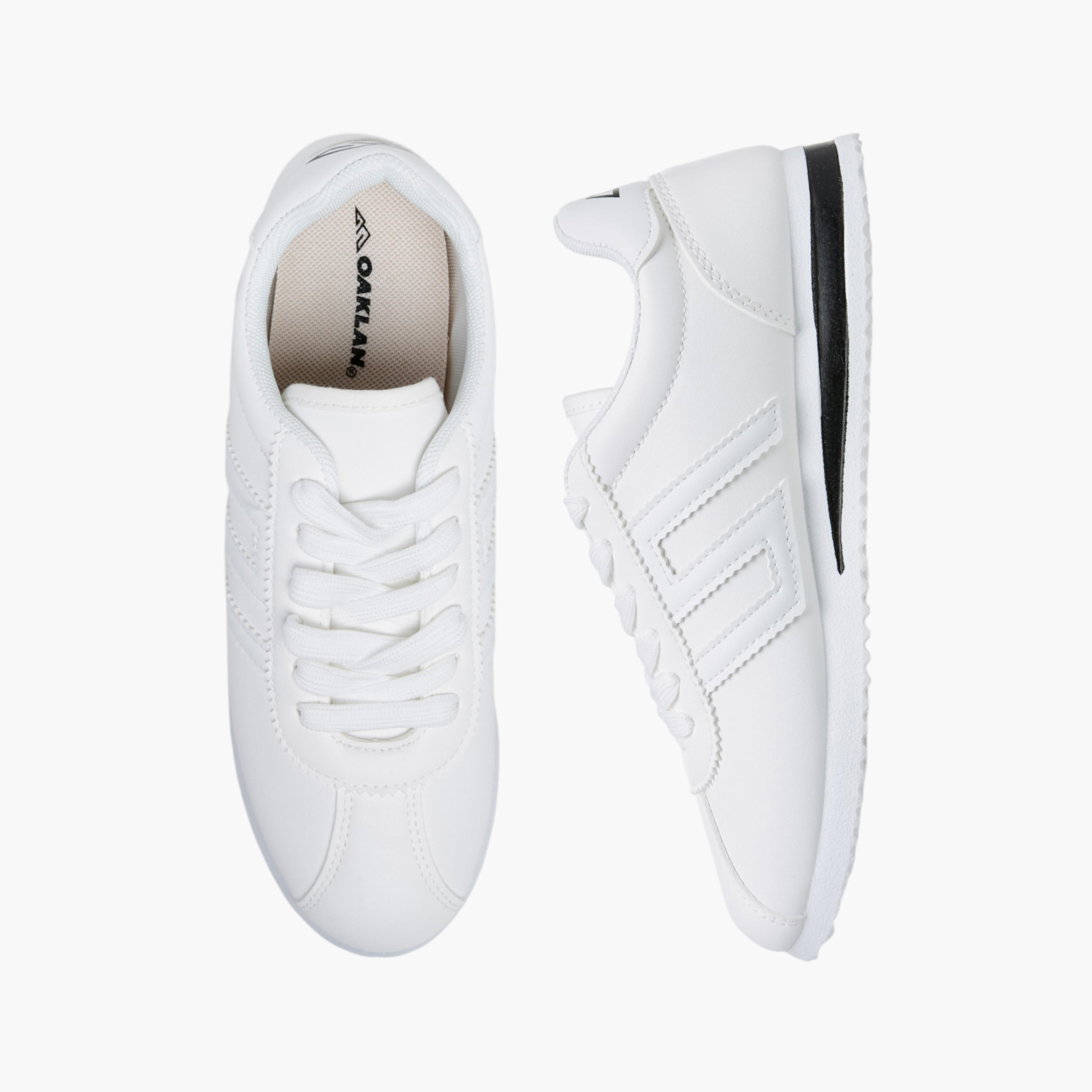 Oaklan by Shoexpress Panelled Lace-Up Sneakers-women-shoes-sneakers-image-1