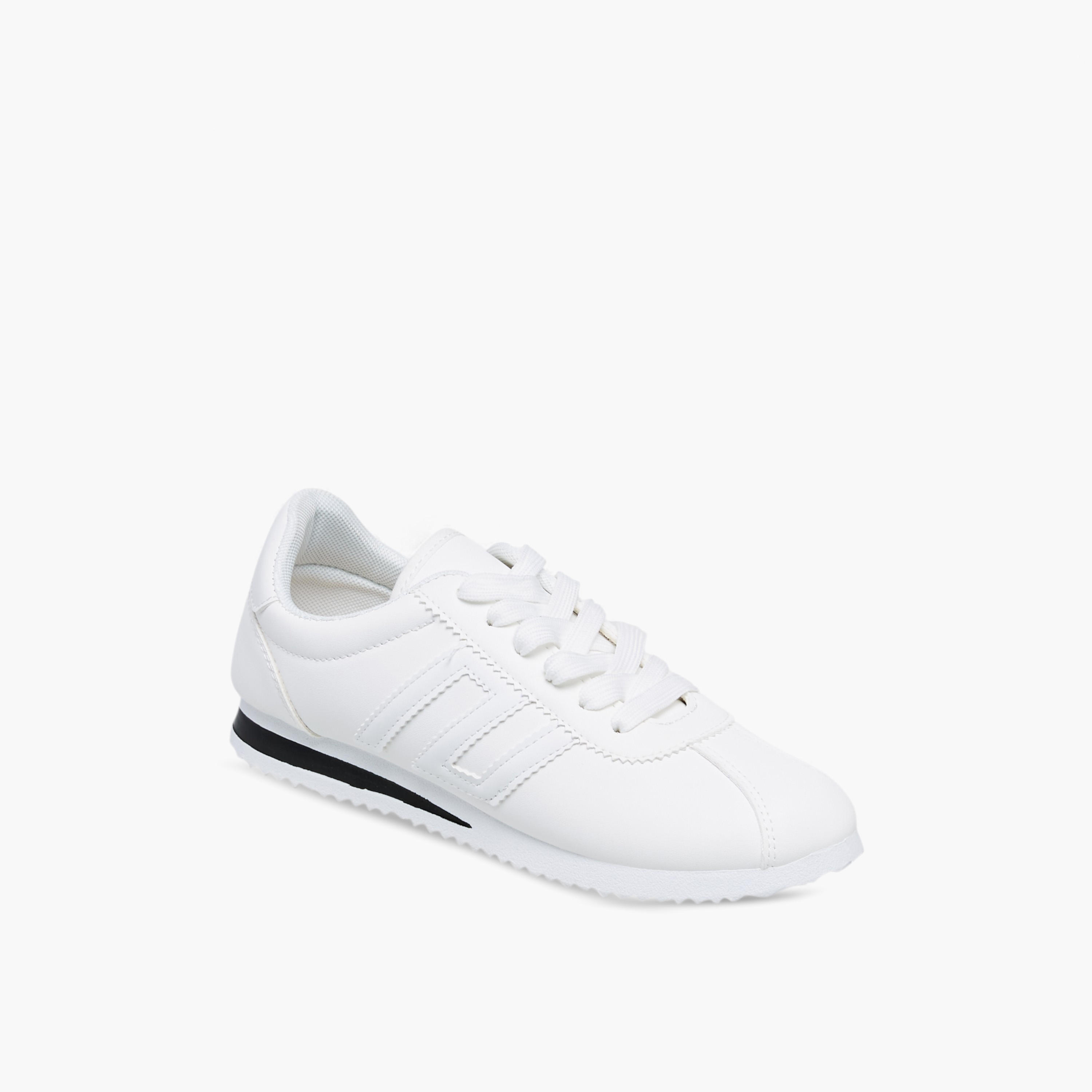 Oaklan by Shoexpress Panelled Lace-Up Sneakers-women-shoes-sneakers-image-2