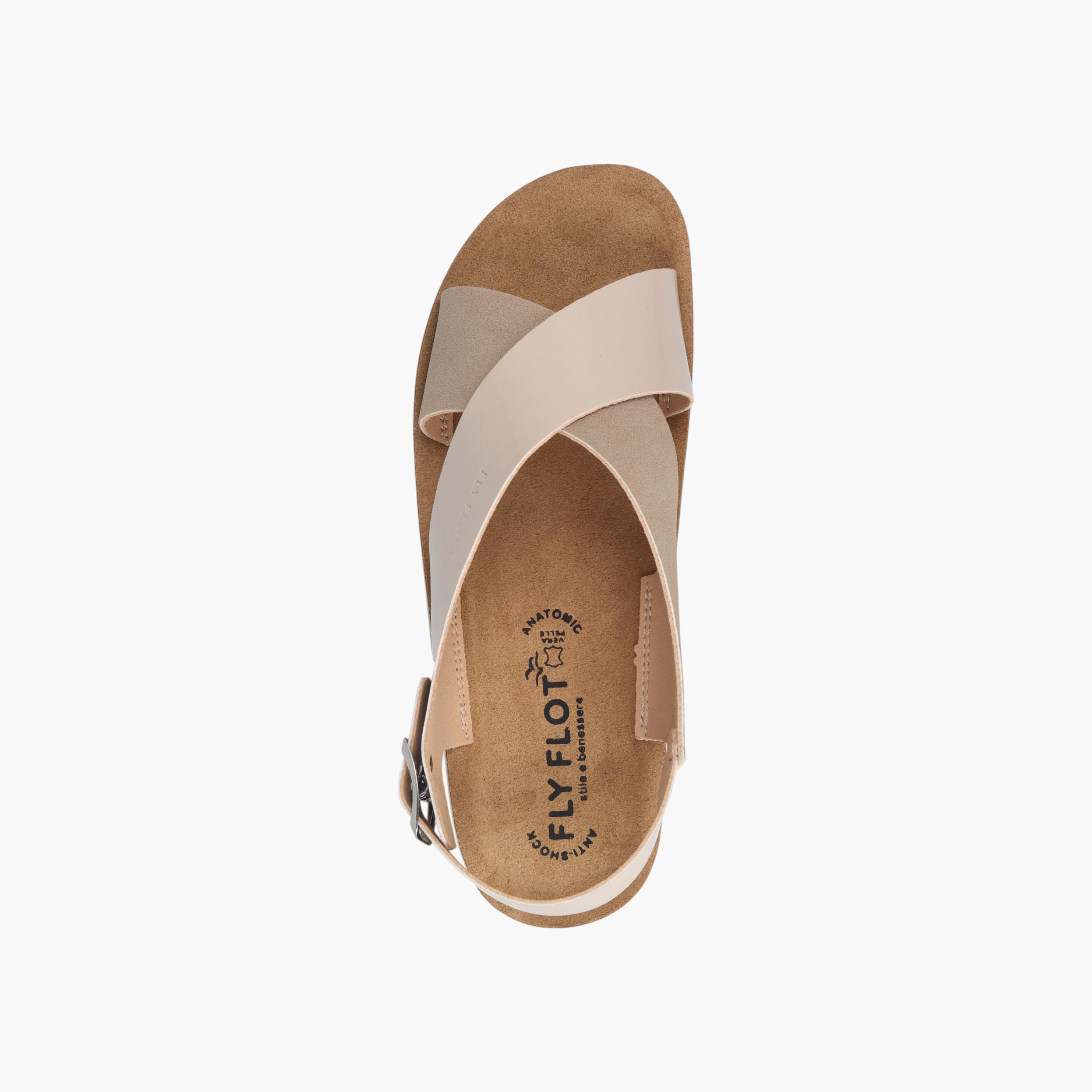 صندل بكعب ويدج وبحزام متقاطع وإبزيم إغلاق من فلاي فلوت-women-shoes-sandals-heeled-image-3