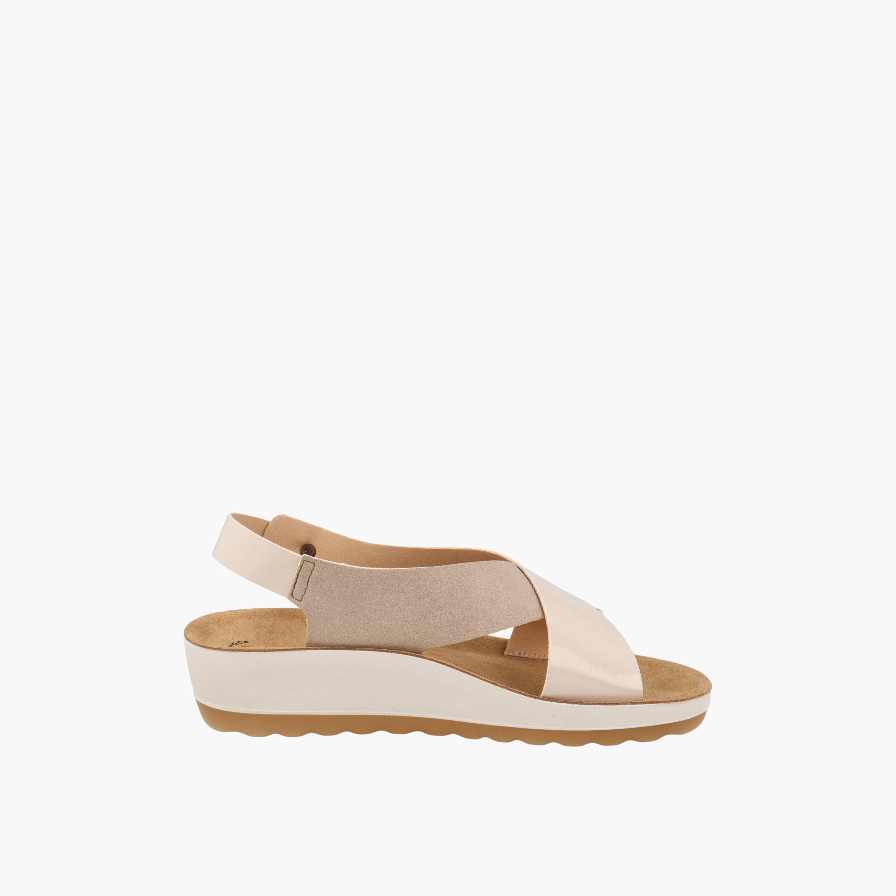 صندل بكعب ويدج وبحزام متقاطع وإبزيم إغلاق من فلاي فلوت-women-shoes-sandals-heeled-image-5