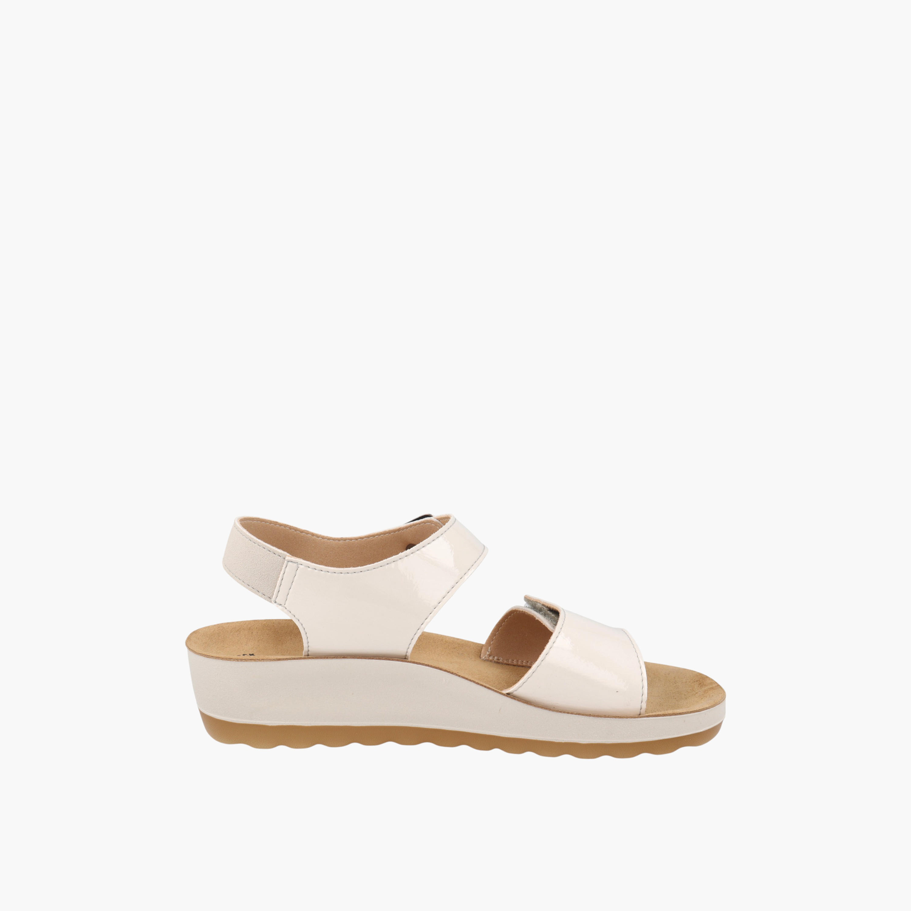 صندل بكعب ويدج وبحزام سادة وإبزيم إغلاق من فلاي فلوت-women-shoes-sandals-heeled-image-2