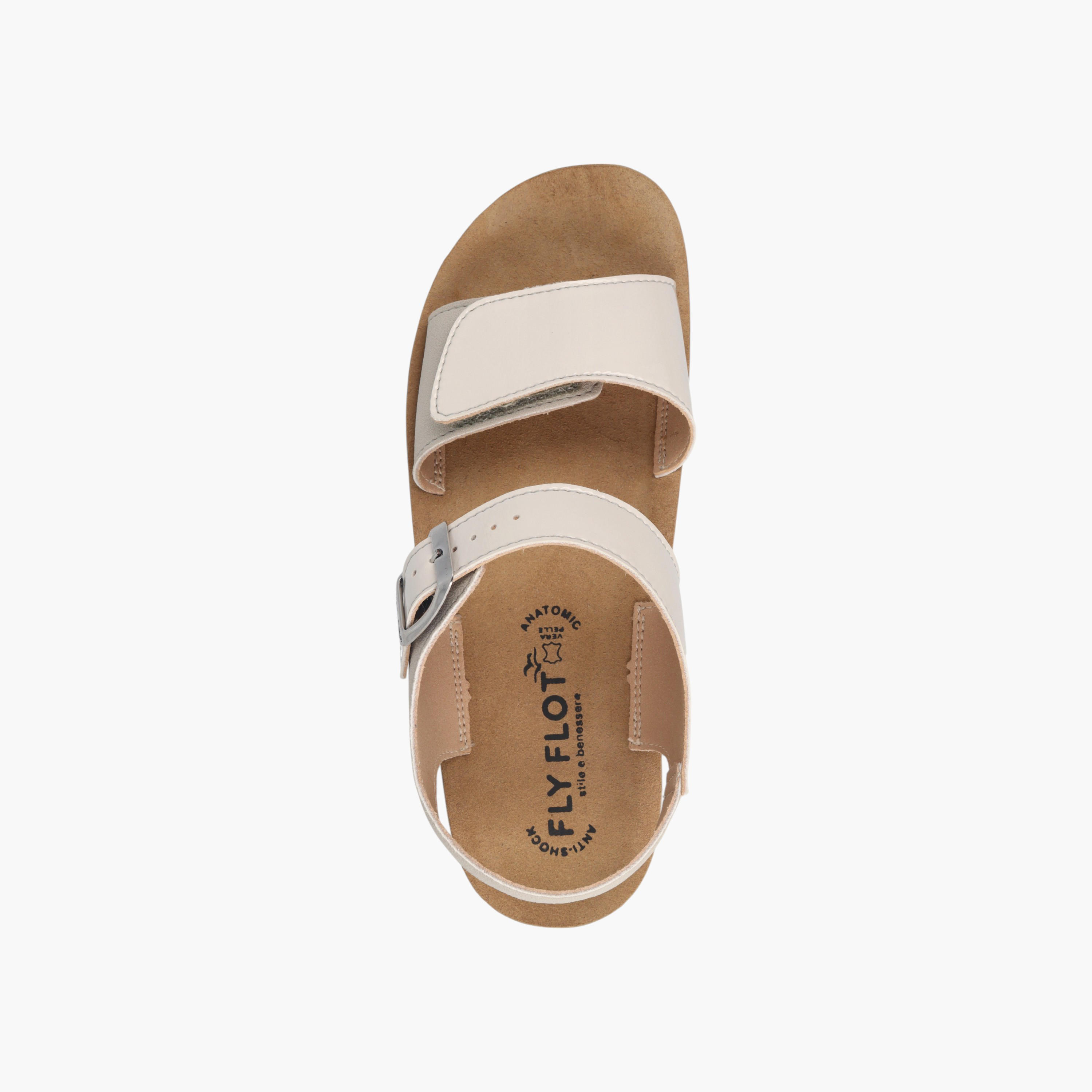 صندل بكعب ويدج وبحزام سادة وإبزيم إغلاق من فلاي فلوت-women-shoes-sandals-heeled-image-3