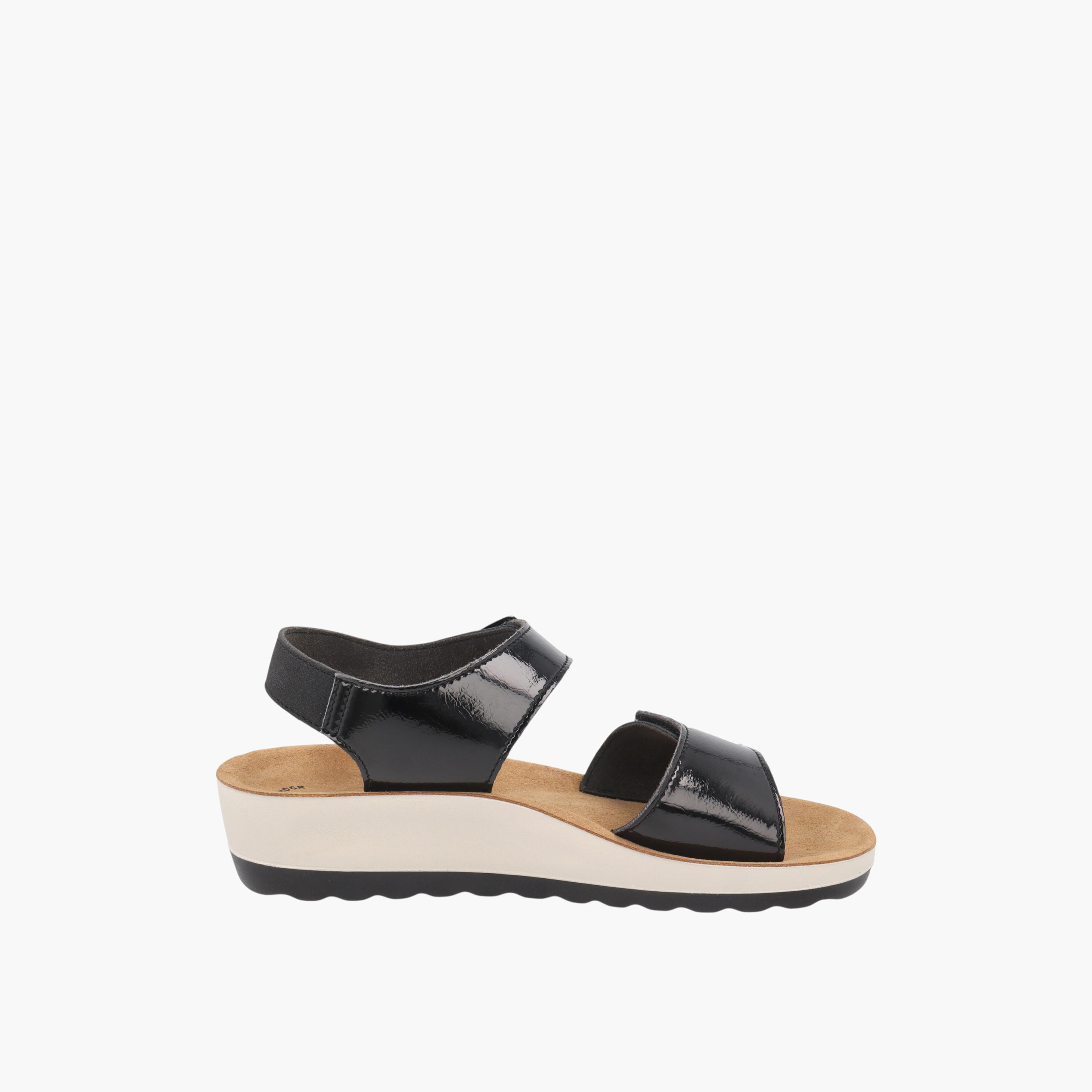 صندل بكعب ويدج وبحزام سادة وإبزيم إغلاق من فلاي فلوت-women-shoes-sandals-heeled-image-2