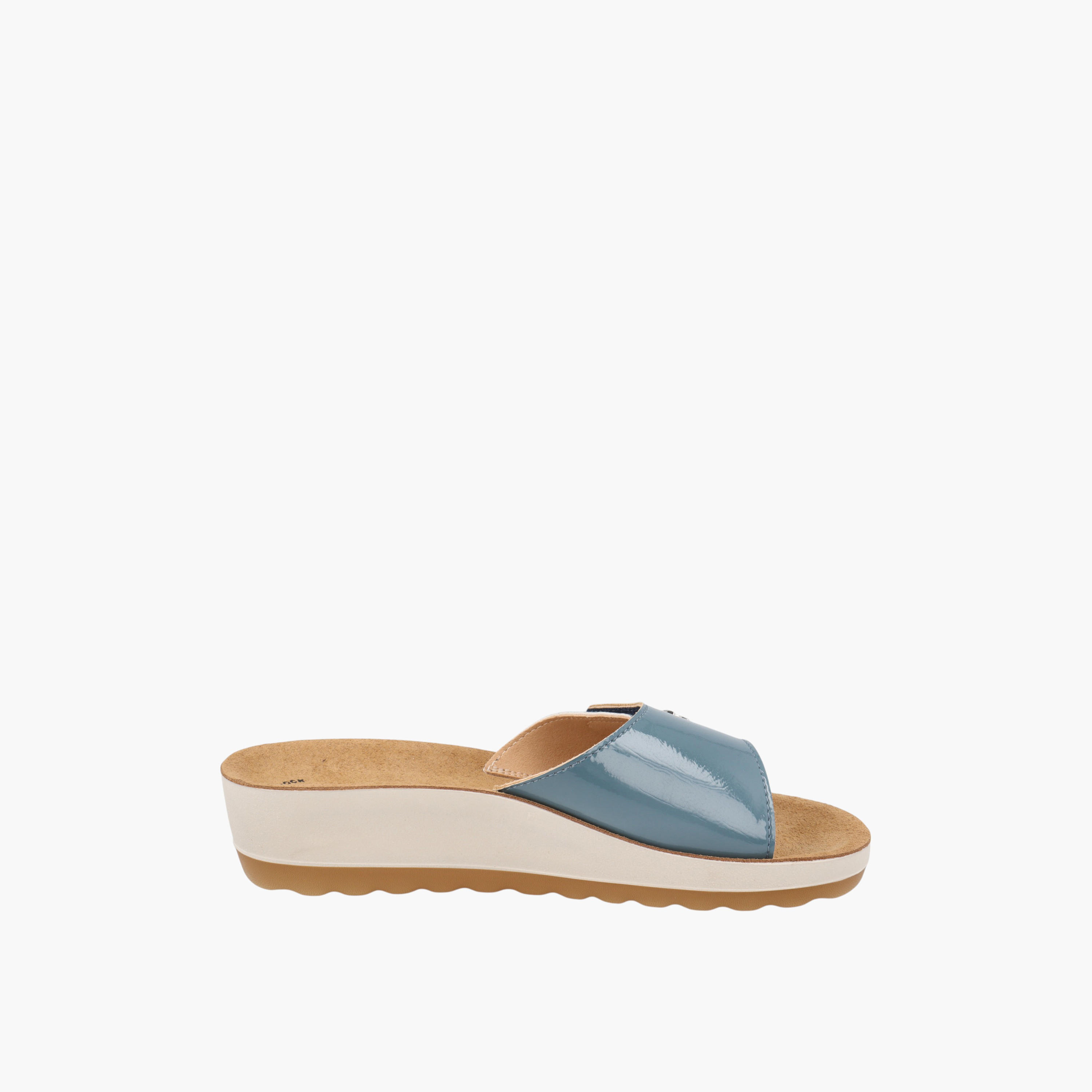 FlyFlot Logo Accent Slip-On Sandals with Wedge Heels-women-shoes-sandals-heeled-image-5