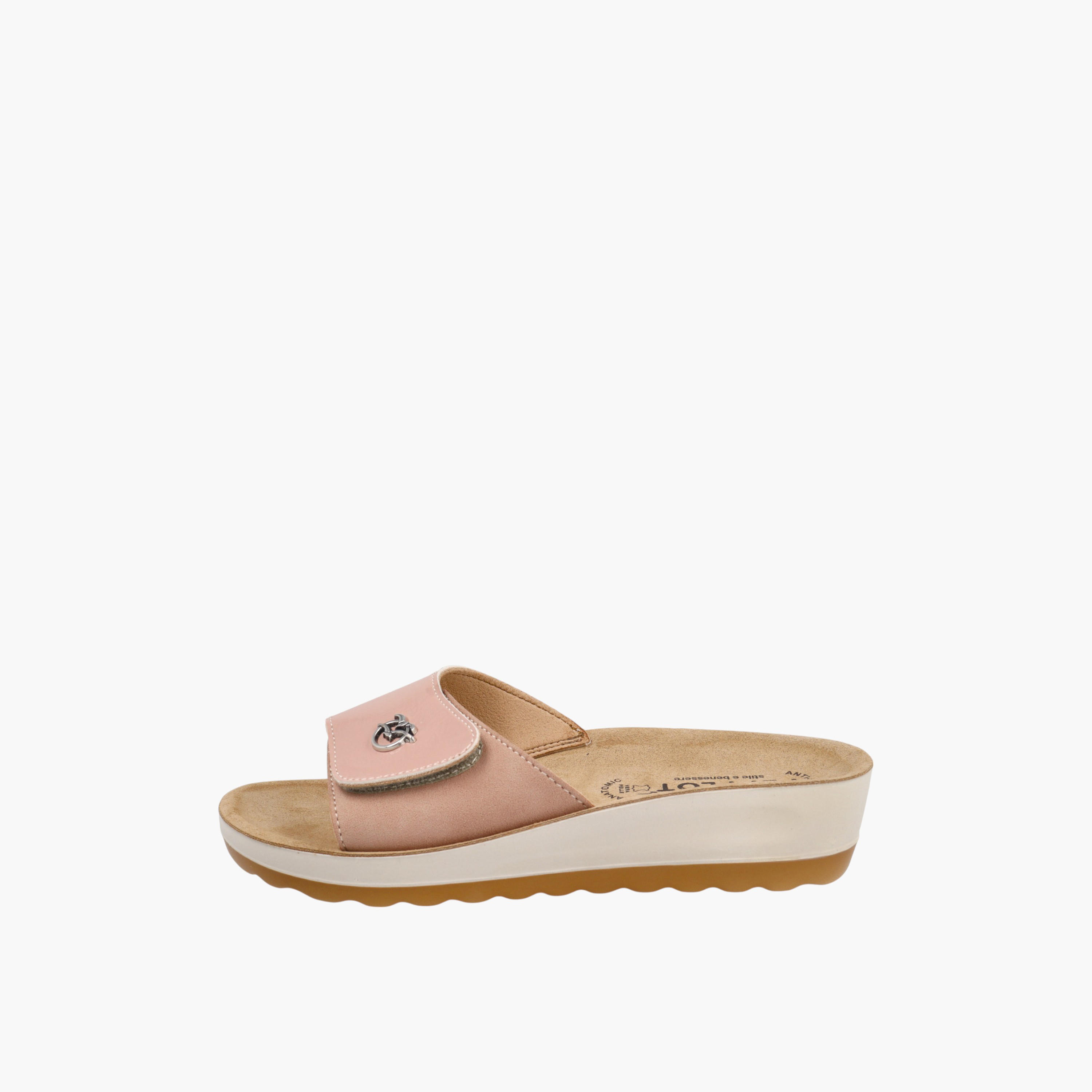 FlyFlot Logo Accent Slip-On Sandals with Wedge Heels-women-shoes-sandals-heeled-image-4