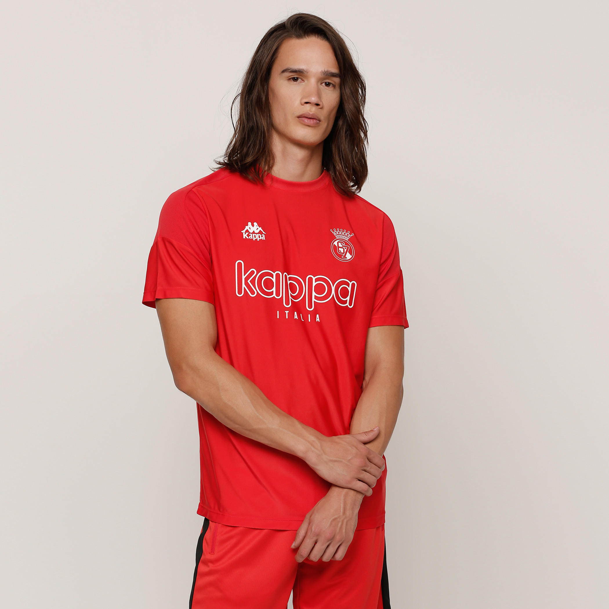 Kappa Printed T-Shirt with Crew Neck and Short Sleeves-men-clothing-sportswearandactivewear-tshirtsandpolos-image-1