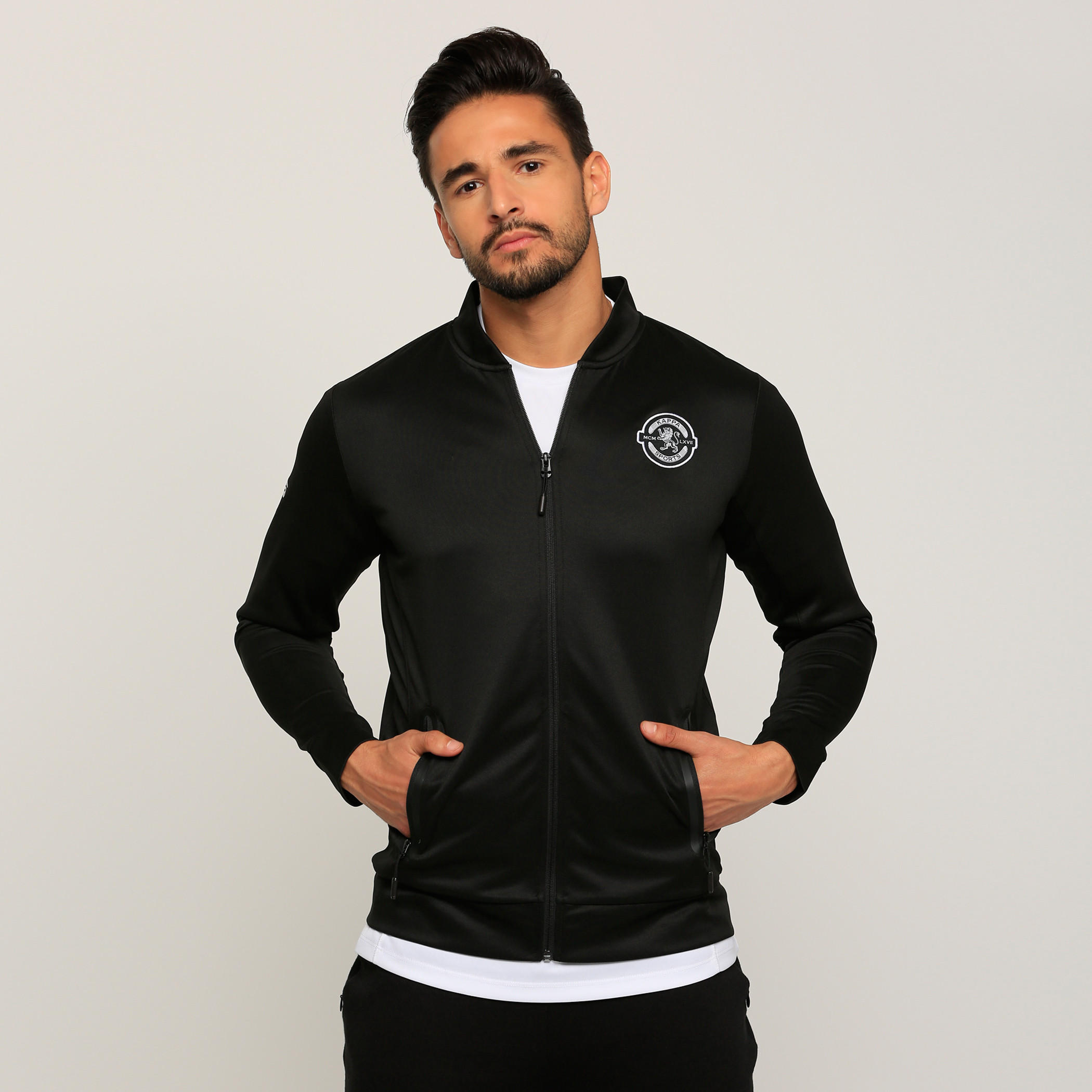 Kappa Printed Jacket with Long Sleeves and Zip Closure-men-clothing-jacketsandblazers-jackets-image-1