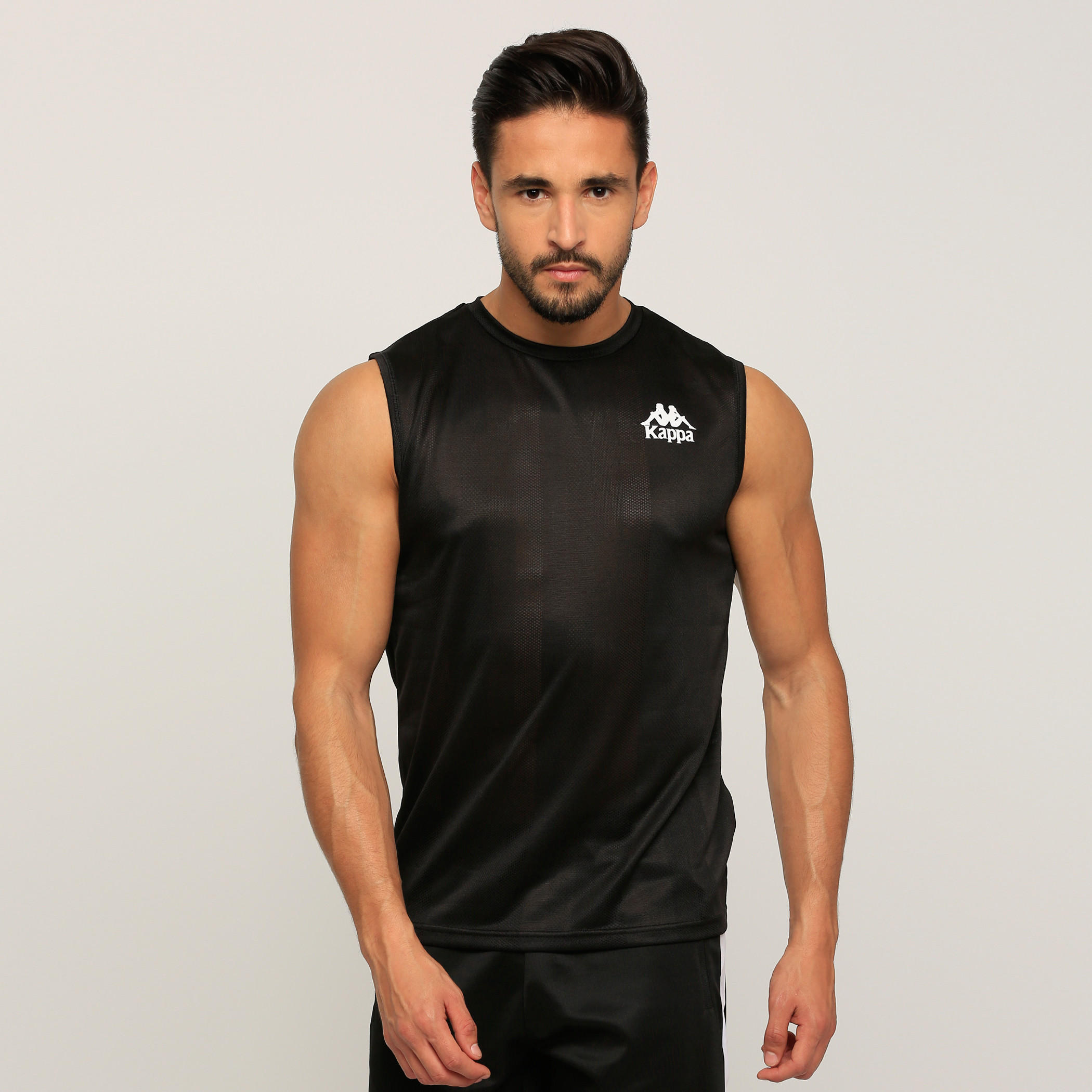 سترة فيست دون أكمام بياقة مستديرة وطبعات من كابا-men-clothing-sportswearandactivewear-tshirtsandpolos-image-1
