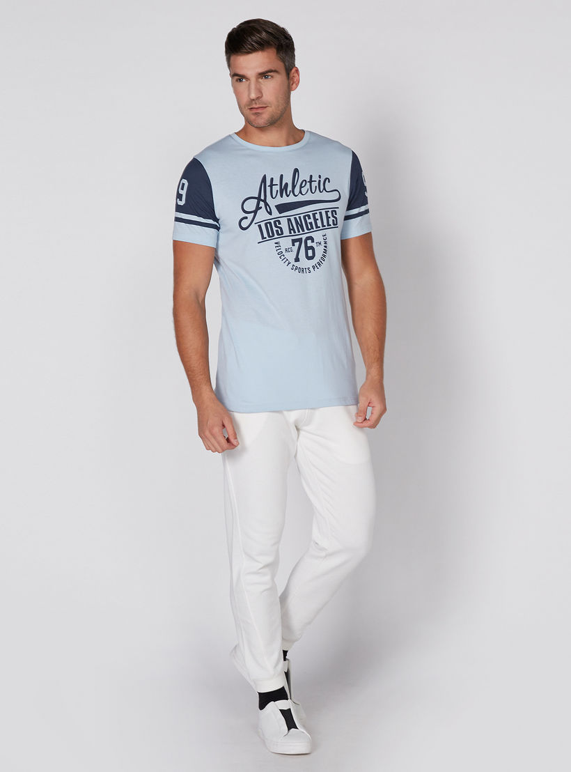 Kappa Printed Full Length Jog Pants with Elasticised Waistband-men-clothing-sportswearandactivewear-bottoms-image-2