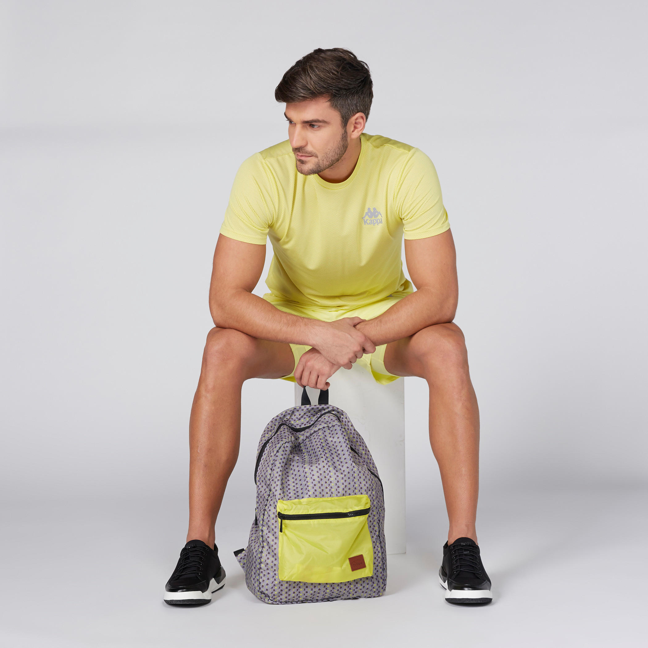 Kappa Mesh Detail T-Shirt with Short Sleeves-men-clothing-sportswearandactivewear-tshirtsandpolos-image-1