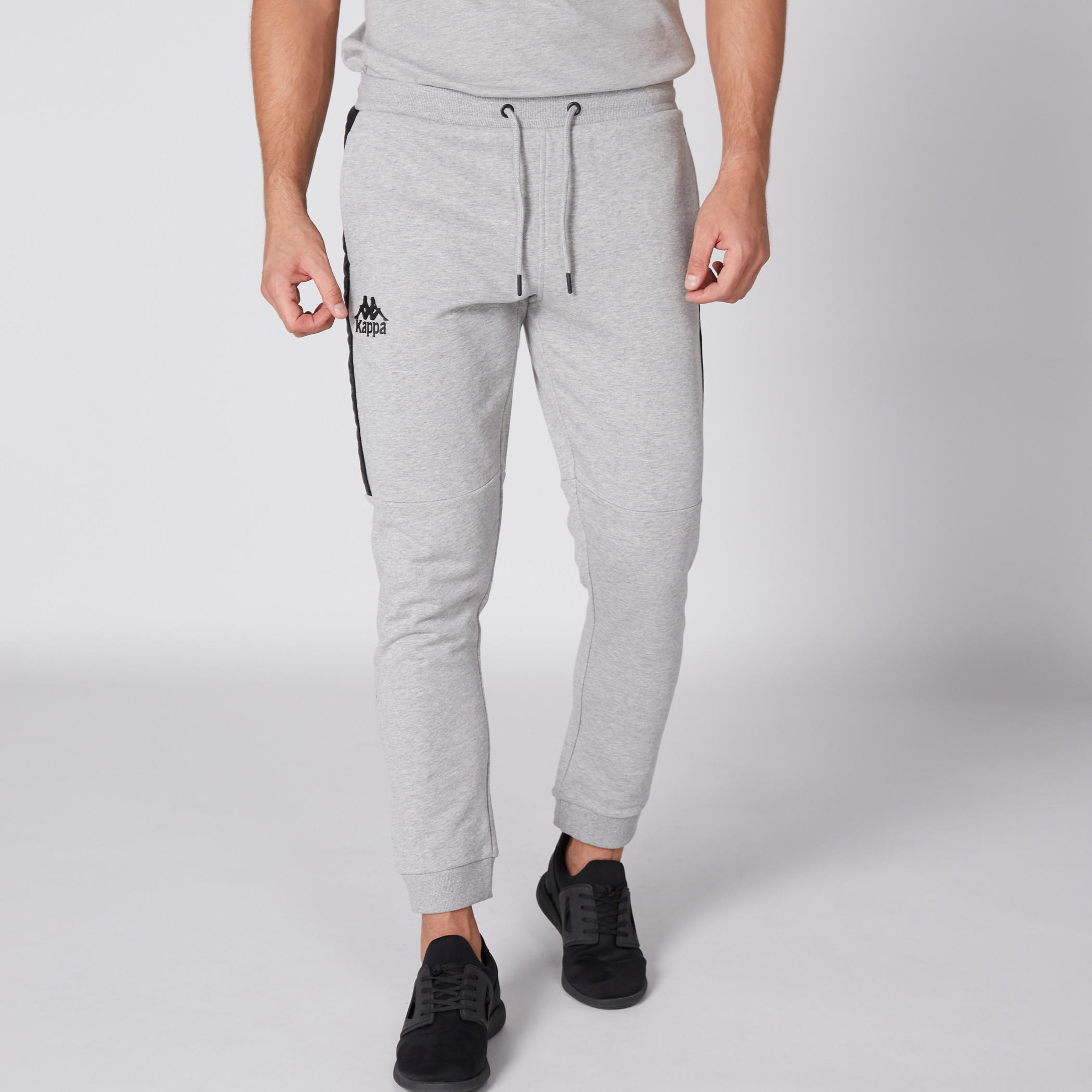 Kappa Full Length Jog Pants with Tape and Pocket Detail-men-clothing-sportswearandactivewear-bottoms-image-1