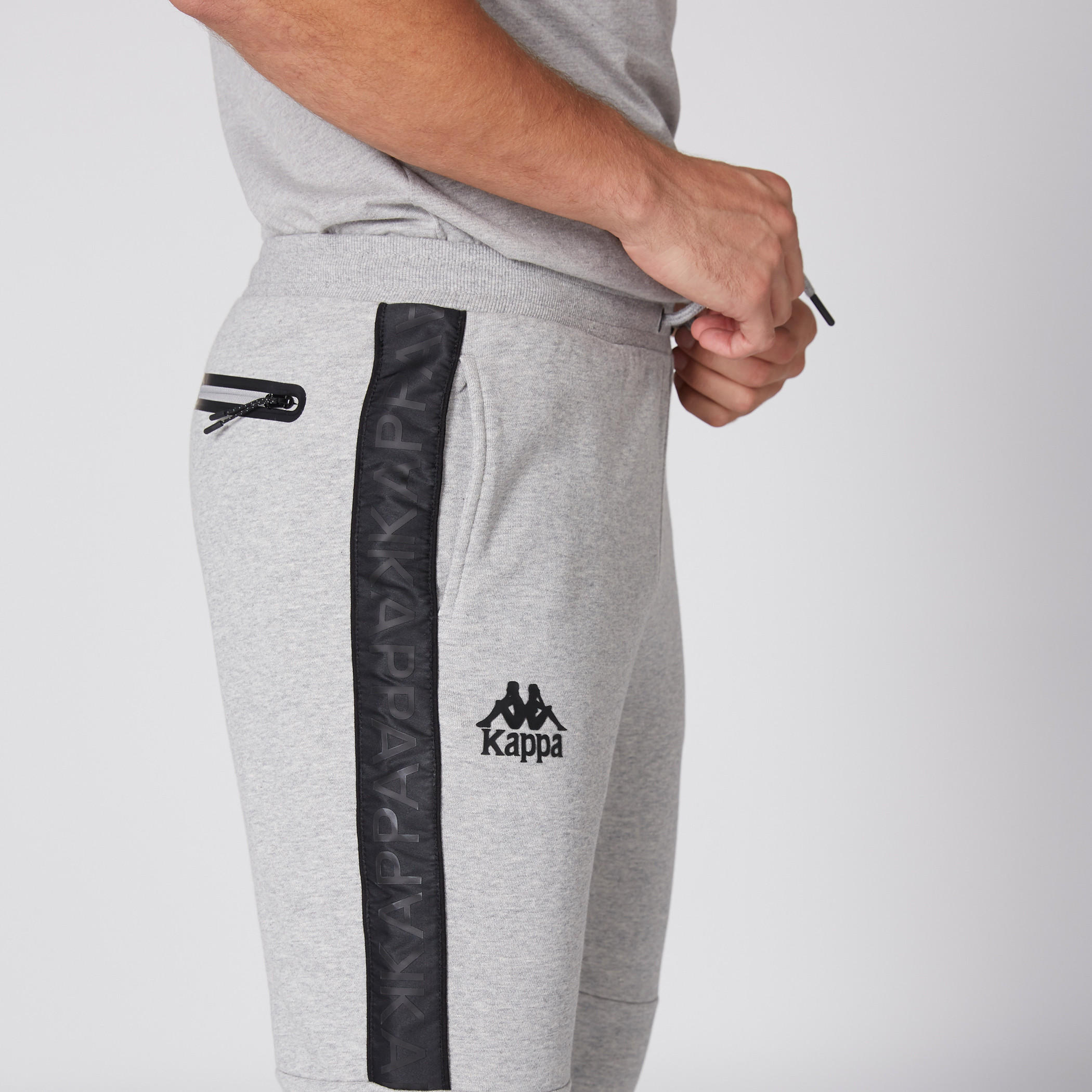 Kappa Full Length Jog Pants with Tape and Pocket Detail-men-clothing-sportswearandactivewear-bottoms-image-2