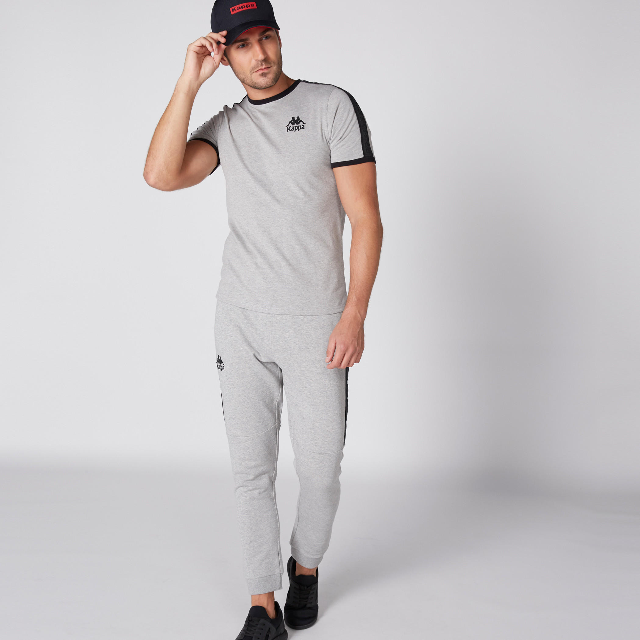 Kappa Full Length Jog Pants with Tape and Pocket Detail-men-clothing-sportswearandactivewear-bottoms-image-3