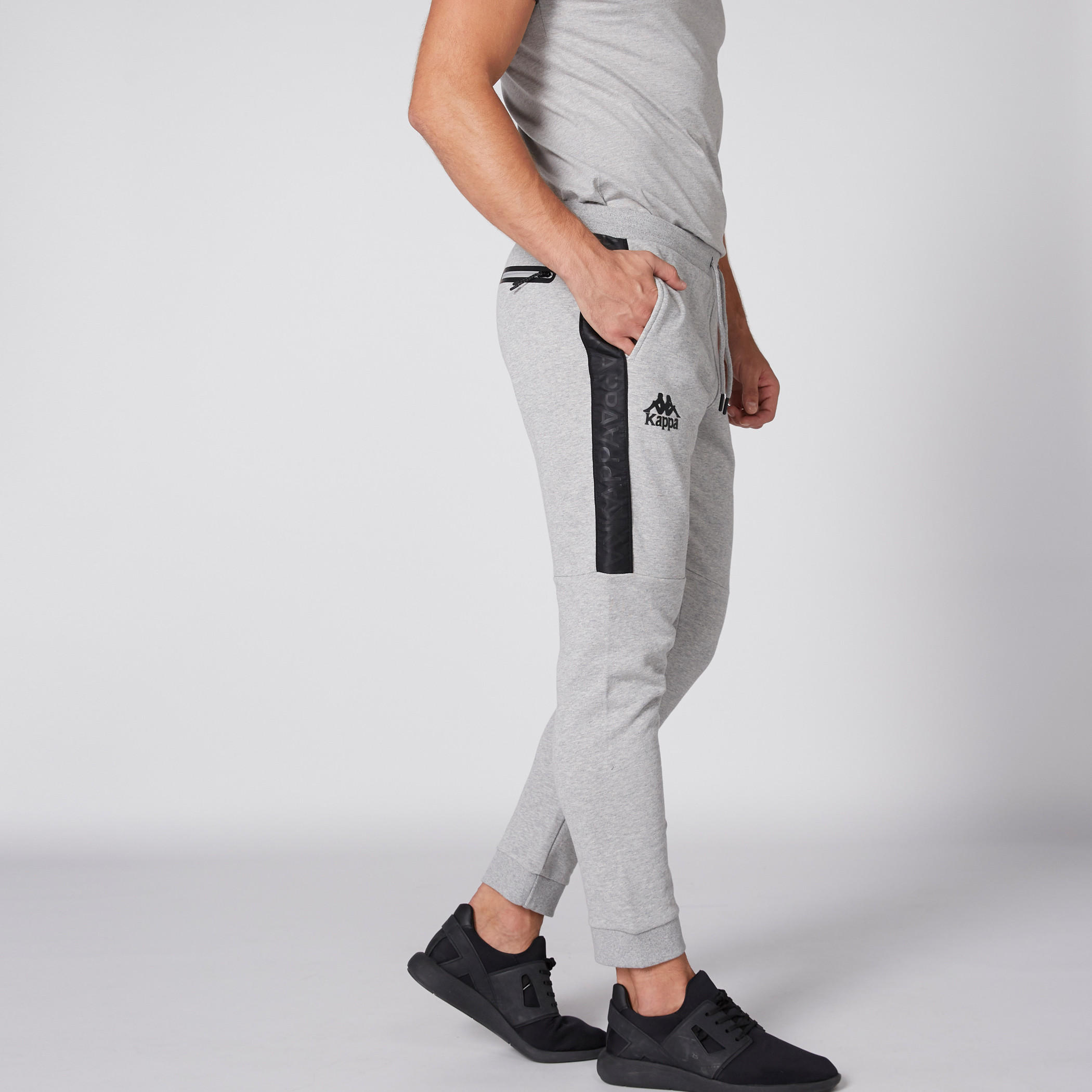 Kappa Full Length Jog Pants with Tape and Pocket Detail-men-clothing-sportswearandactivewear-bottoms-image-4