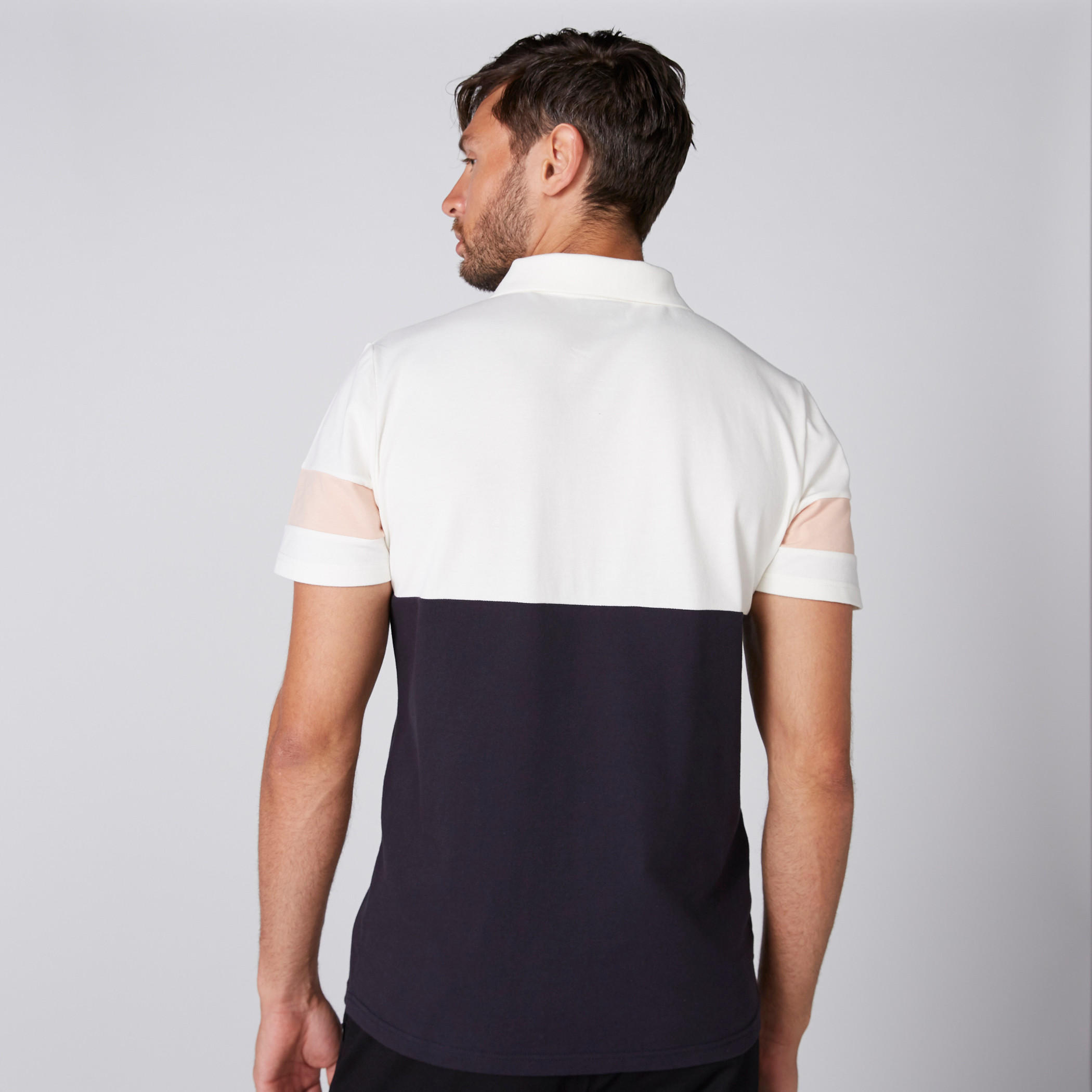 تيشيرت بنقش مطبوع وياقة بولو وأكمام قصيرة من كابا-men-clothing-tshirtsandpolos-polos-image-3