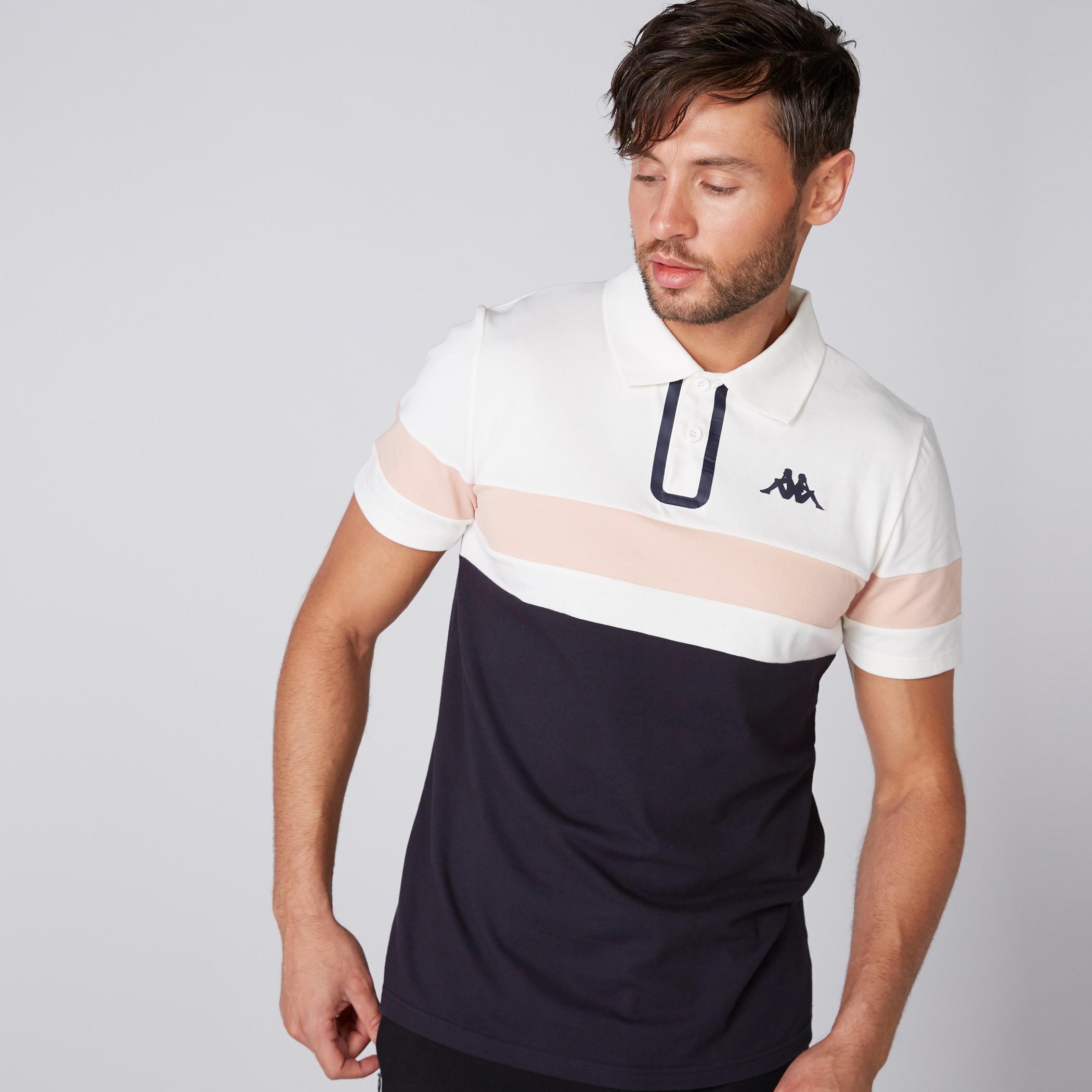 تيشيرت بنقش مطبوع وياقة بولو وأكمام قصيرة من كابا-men-clothing-tshirtsandpolos-polos-image-4