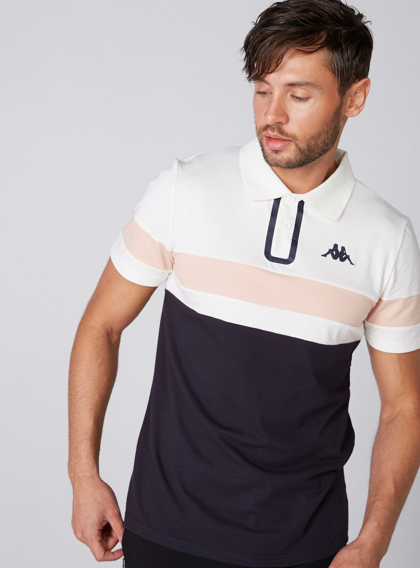 تيشيرت بنقش مطبوع وياقة بولو وأكمام قصيرة من كابا-men-clothing-tshirtsandpolos-polos-image-4