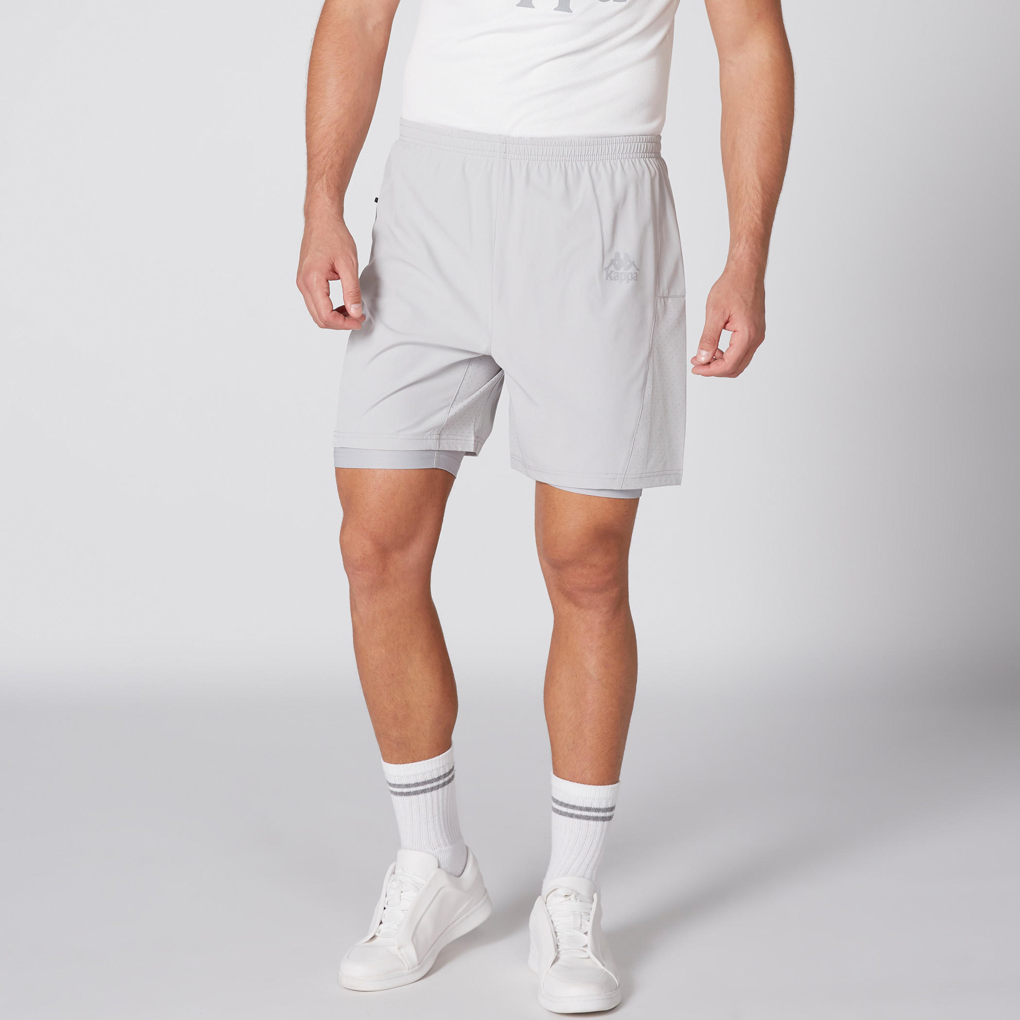 Kappa Pocket Detail Running Shorts with Elasticised Waistband-men-clothing-sportswearandactivewear-bottoms-image-3