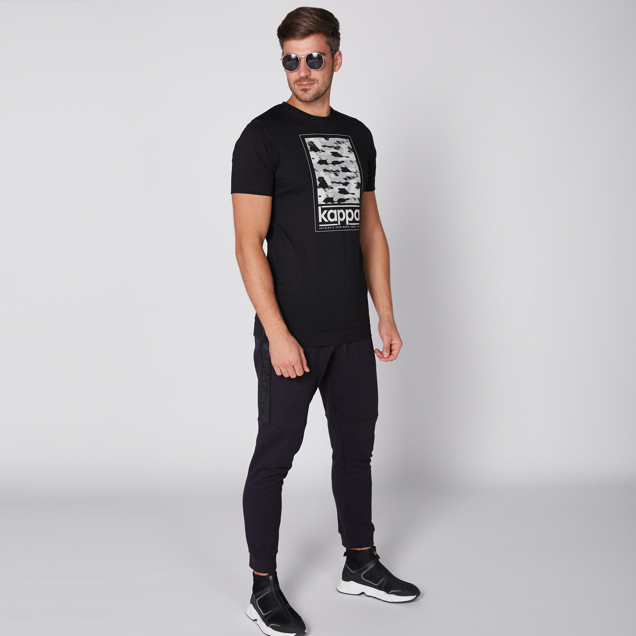 Kappa Printed T-Shirt with Round Neck and Short Sleeves-men-clothing-sportswearandactivewear-tshirtsandpolos-image-3