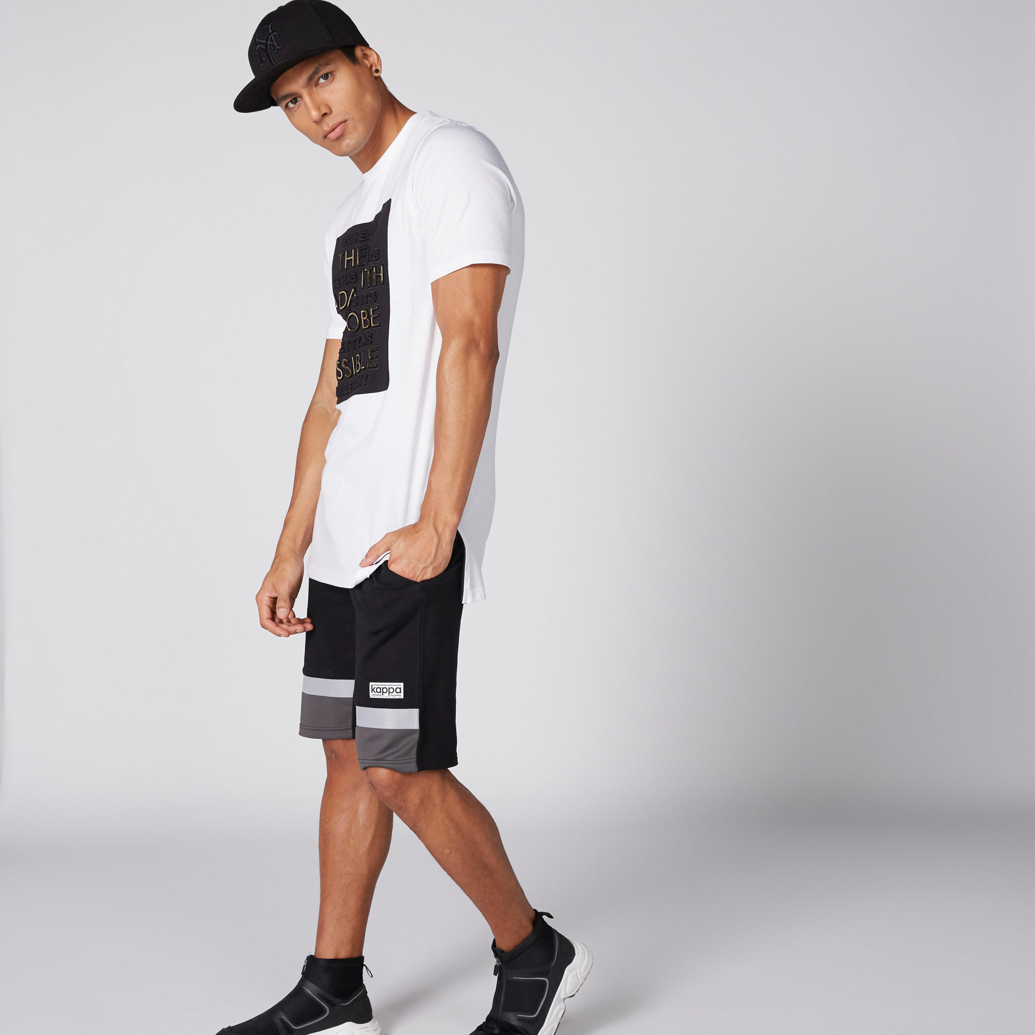 Kappa Shorts with Elasticised Waistband and Pocket Detail-men-clothing-sportswearandactivewear-bottoms-image-2