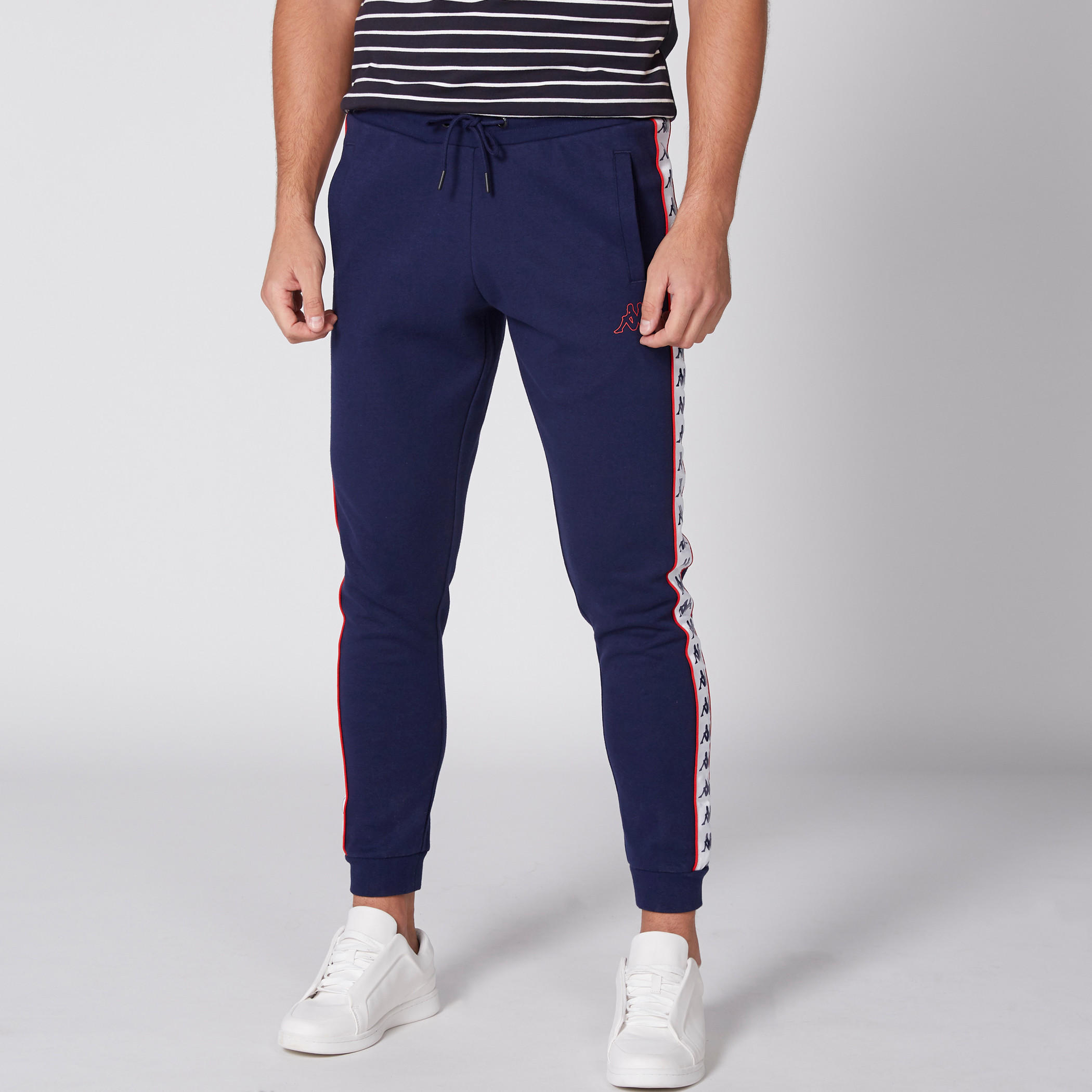 بنطال طويل بخصر مطاطي وجيوب من كابا-men-clothing-sportswearandactivewear-bottoms-image-2