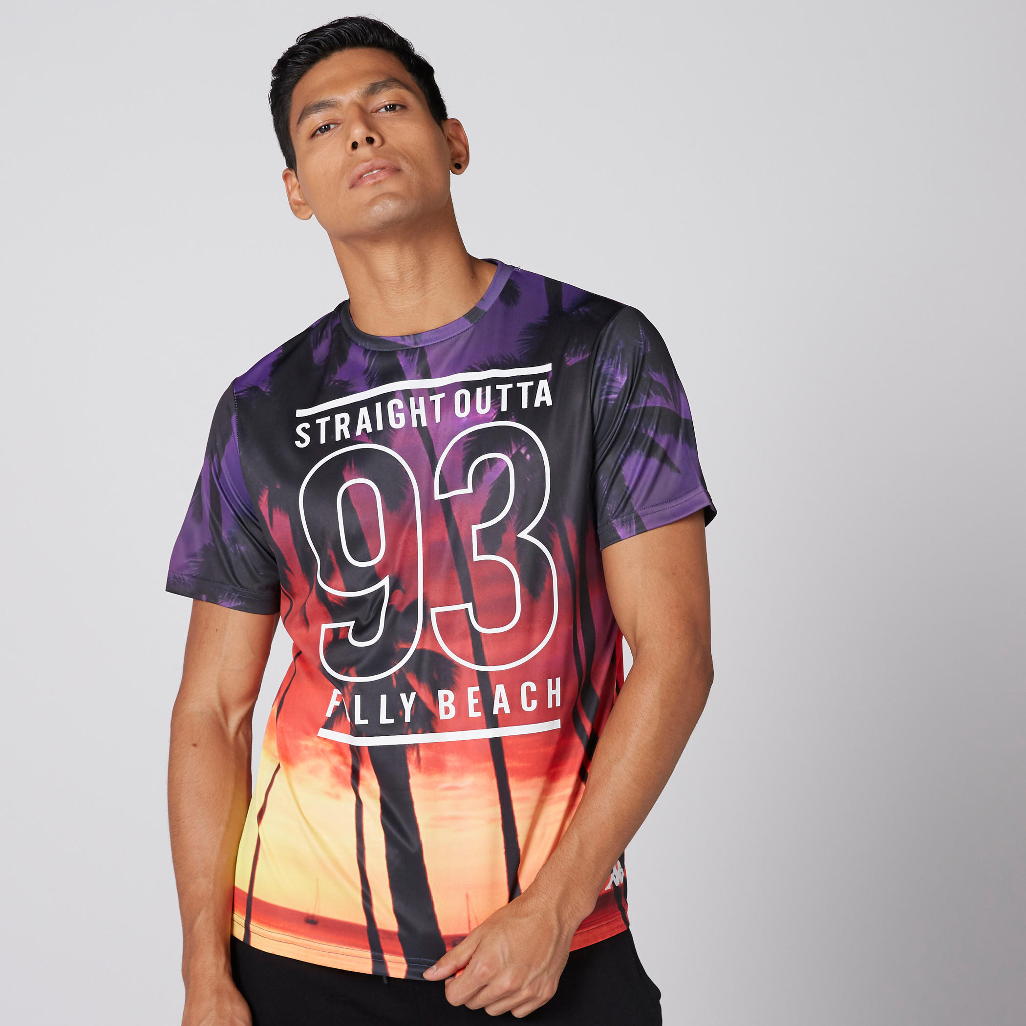 Kappa Printed T-Shirt with Round Neck and Short Sleeves-men-clothing-tshirtsandpolos-tshirts-image-1