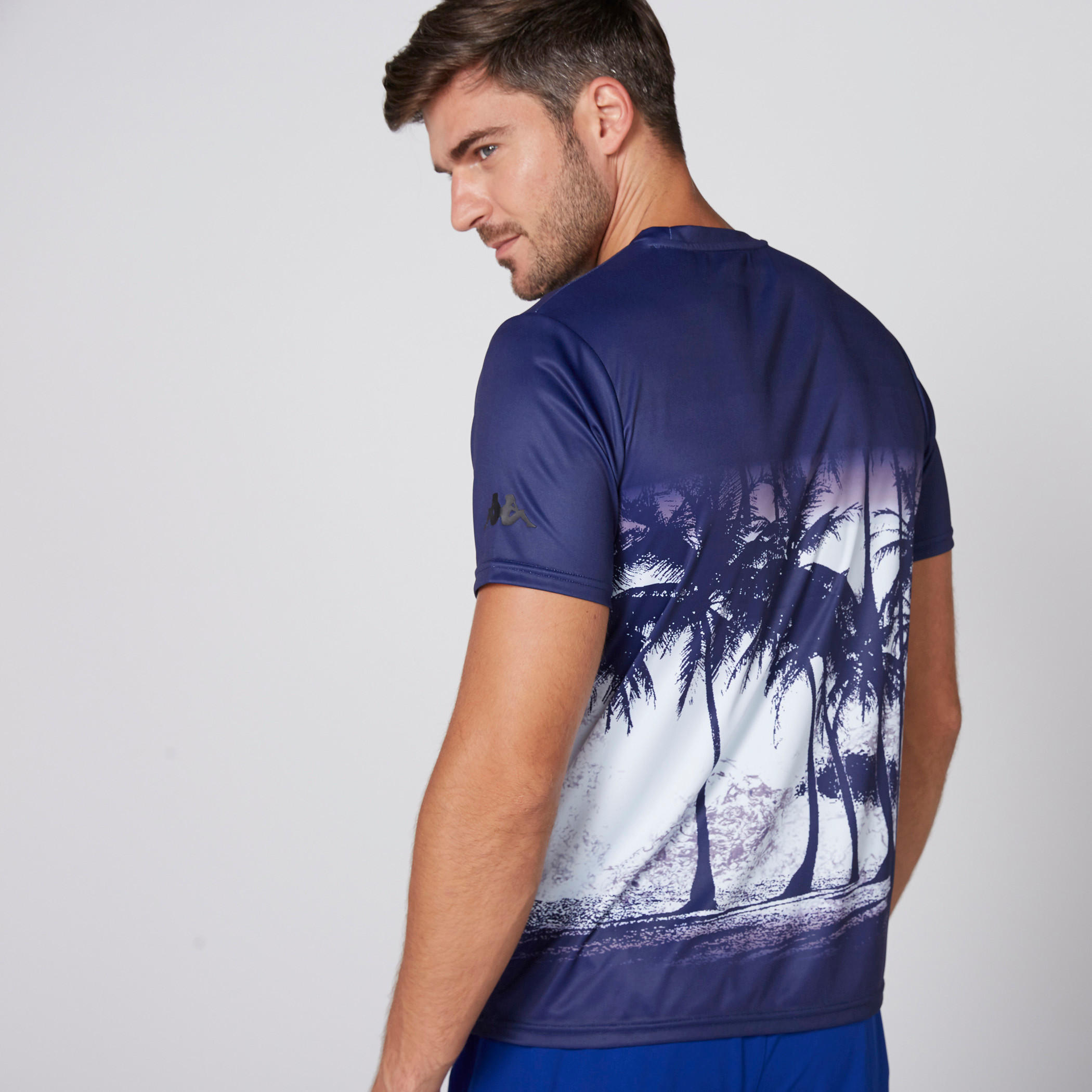 Kappa Printed T-Shirt with Round Neck and Short Sleeves-men-clothing-tshirtsandpolos-tshirts-image-1