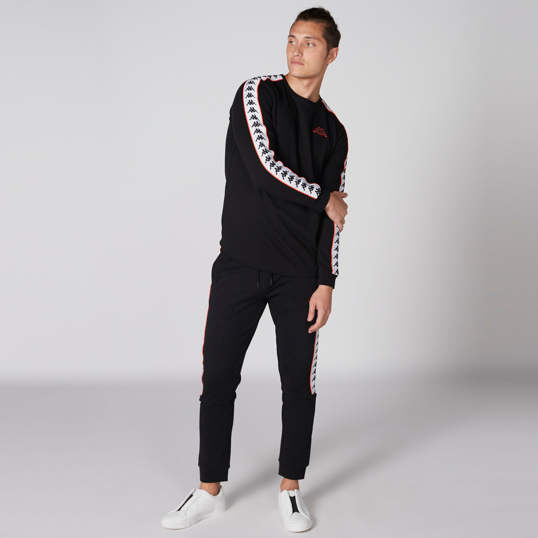 بنطال رياضي طويل بخصر مطاطي من كابا-men-clothing-sportswearandactivewear-bottoms-image-4