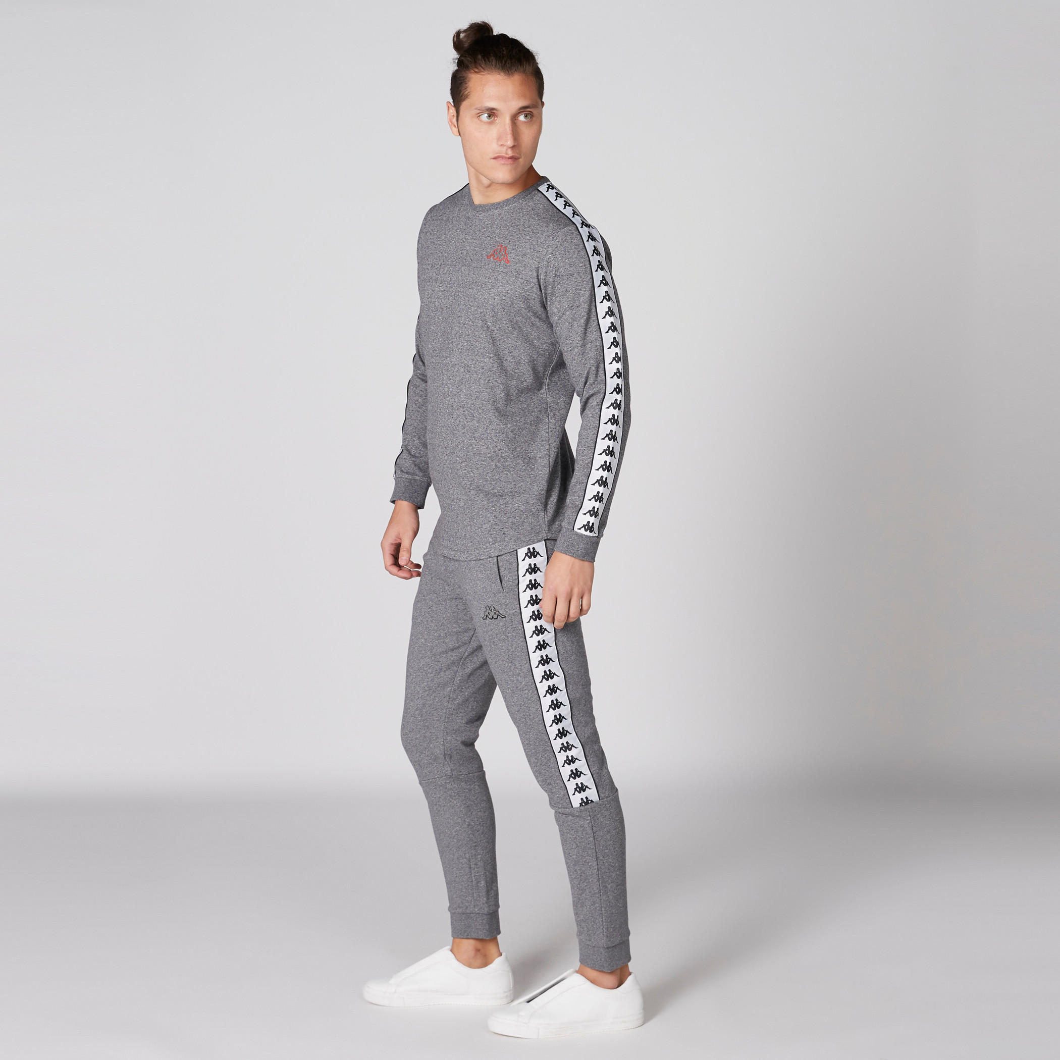 بنطال رياضي طويل بخصر مطاطي من كابا-men-clothing-sportswearandactivewear-bottoms-image-4