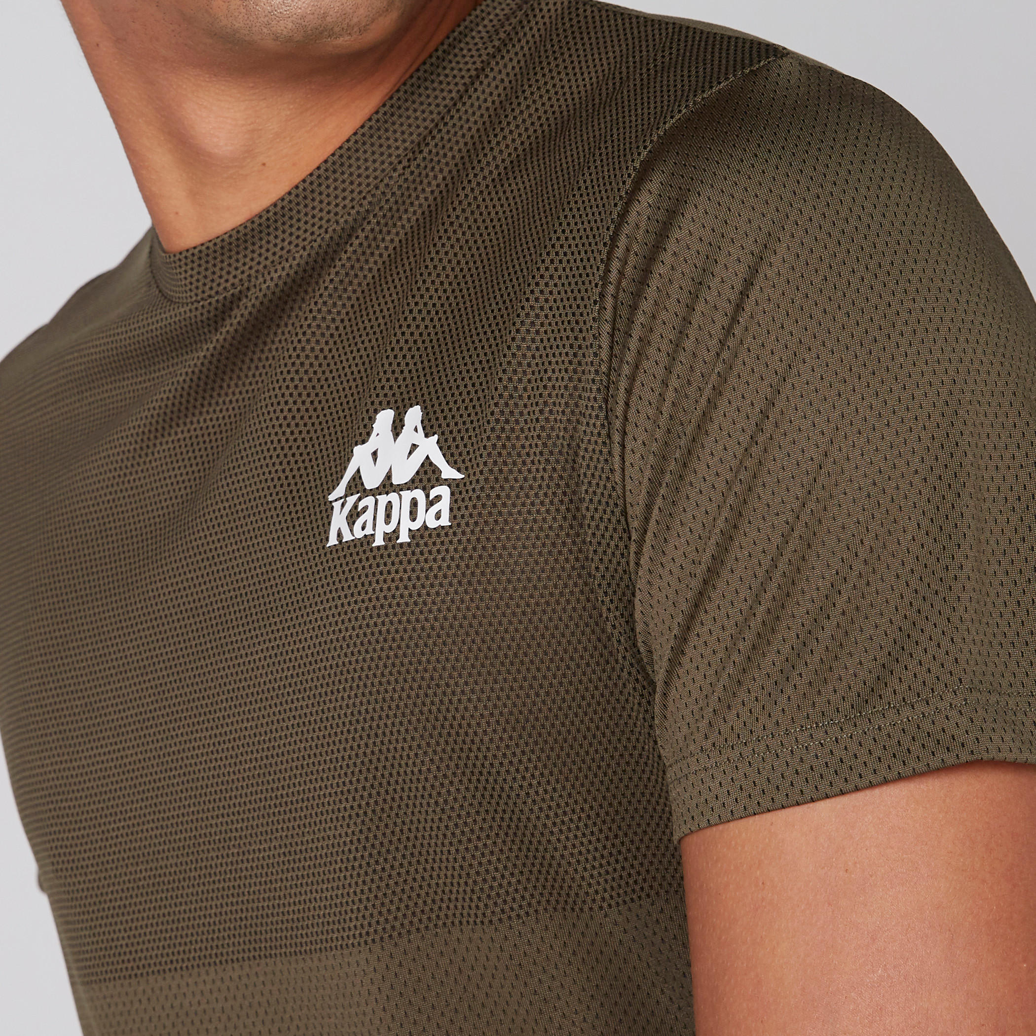 Kappa Textured T-Shirt with Crew Neck-men-clothing-sportswearandactivewear-tshirtsandpolos-image-4