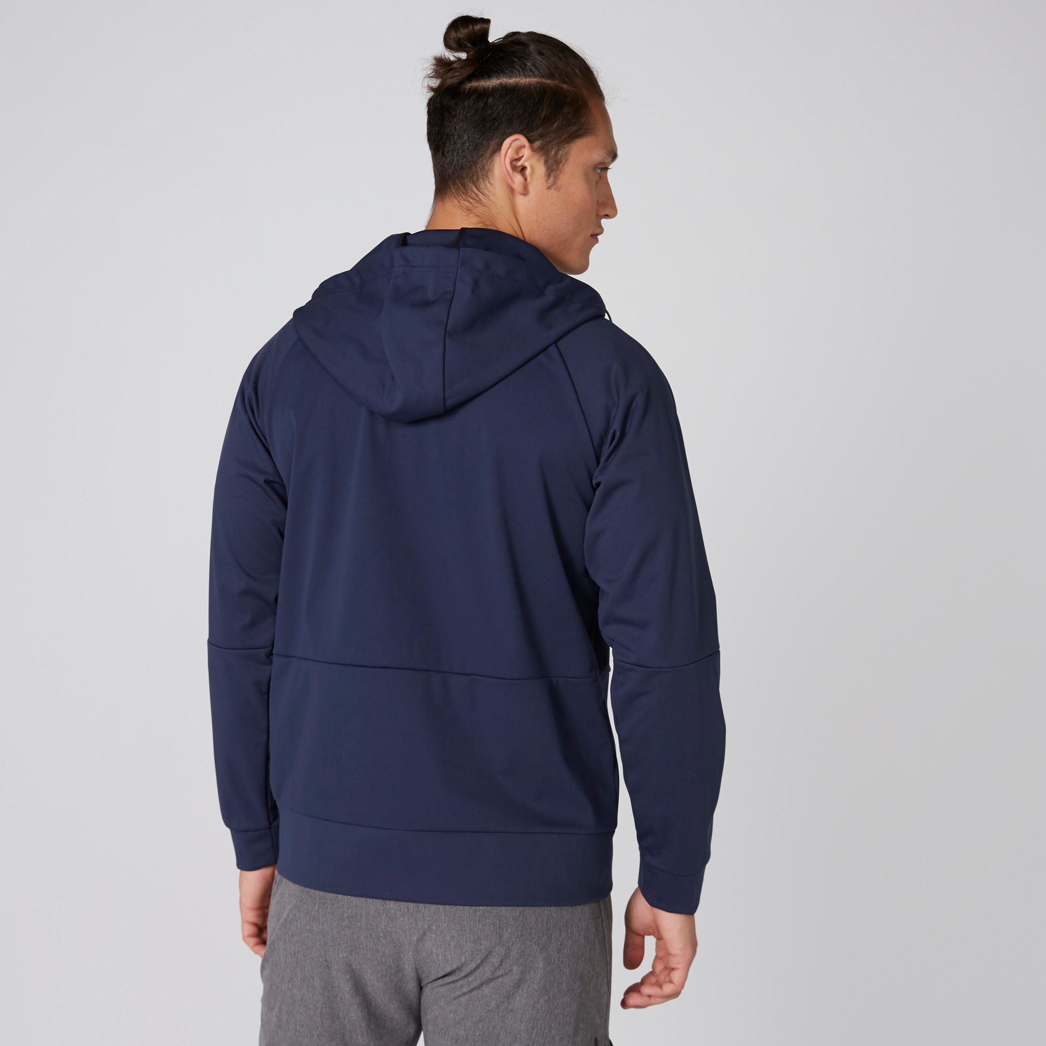 جاكيت بأكمام طويلة وسحّاب إغلاق وقبعة من كابا-men-winterwear-hoodiesandsweatshirts-image-2