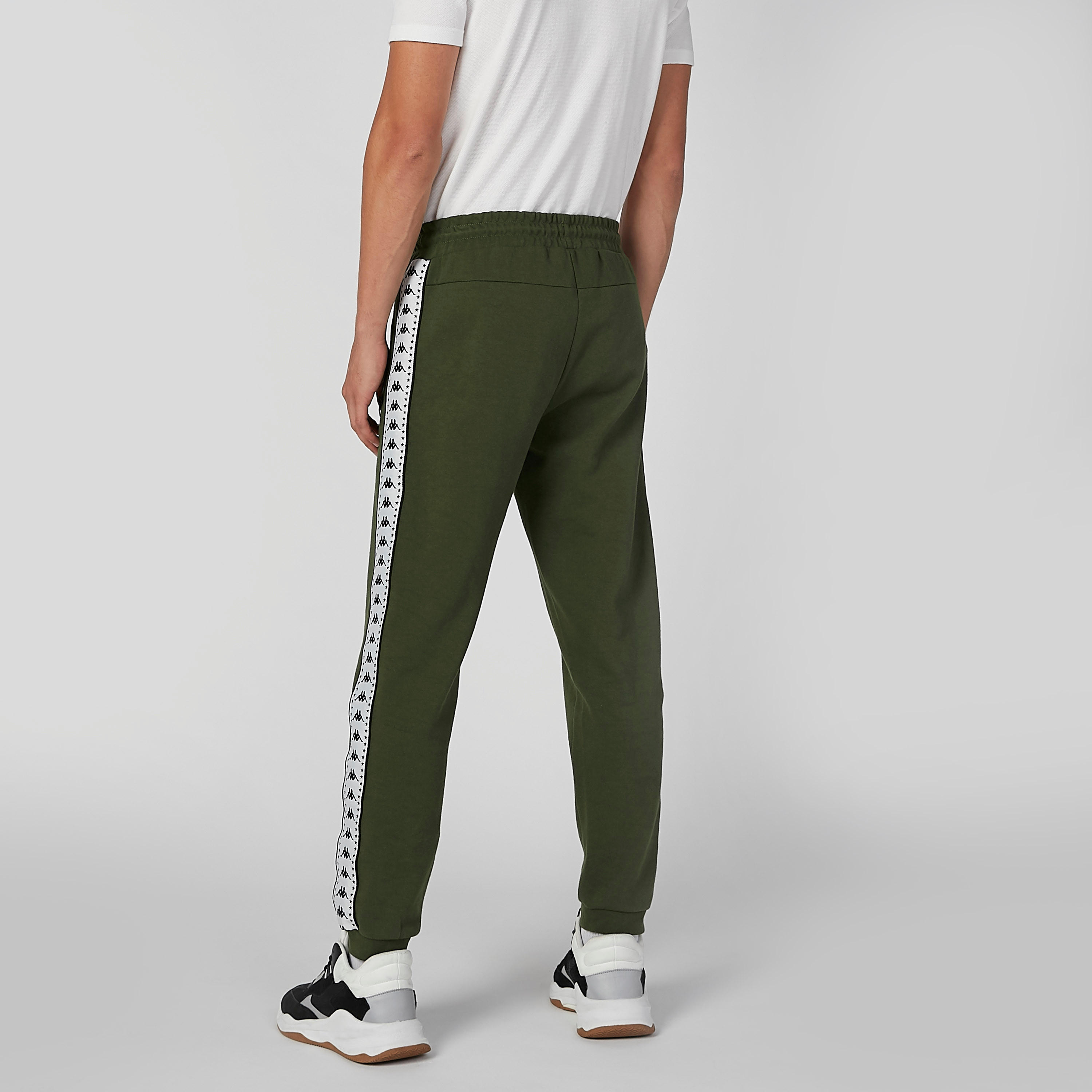 بنطال رياضي طويل برباط وشريطة جانبية من كابا-men-clothing-sportswearandactivewear-bottoms-image-5
