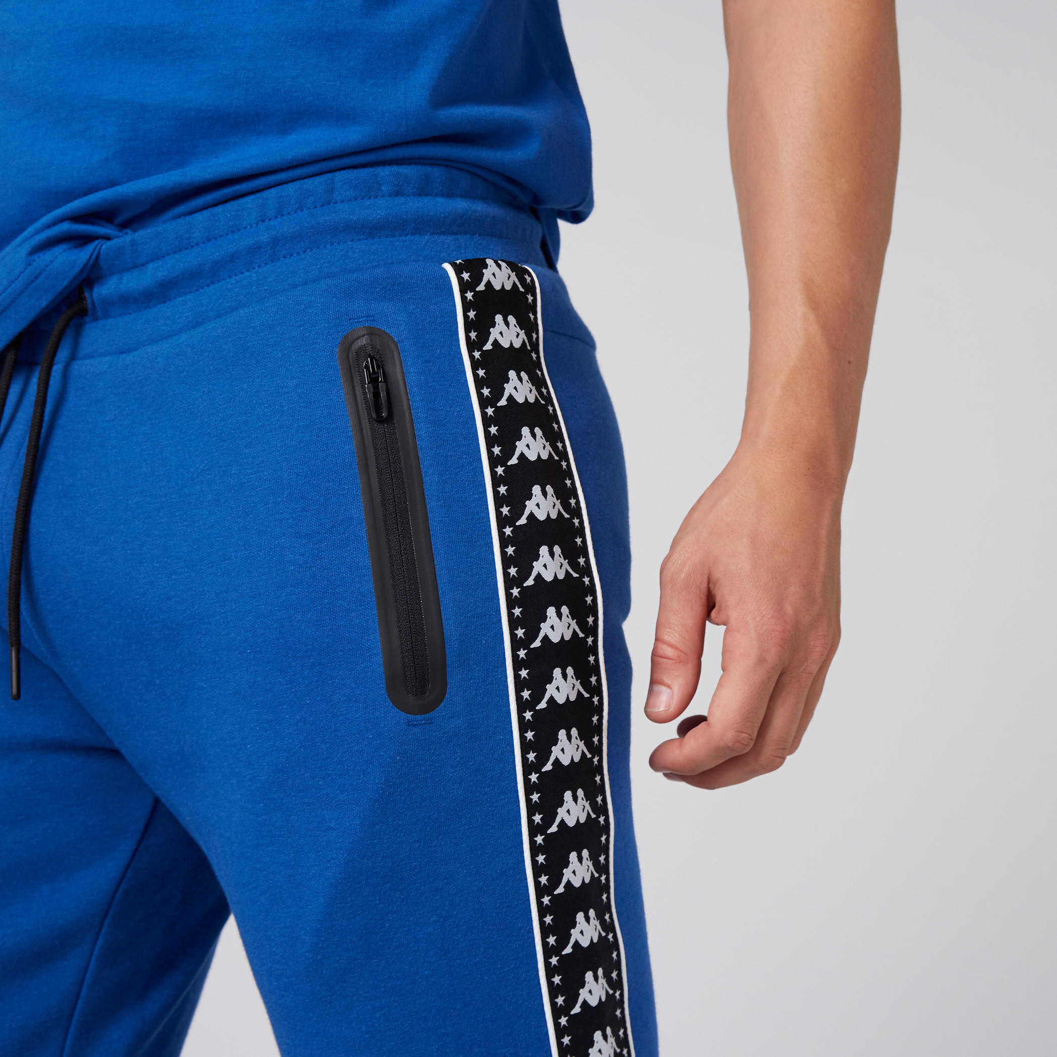 Kappa Full Length Jog Pants with Side Tape Detail-men-clothing-sportswearandactivewear-bottoms-image-4