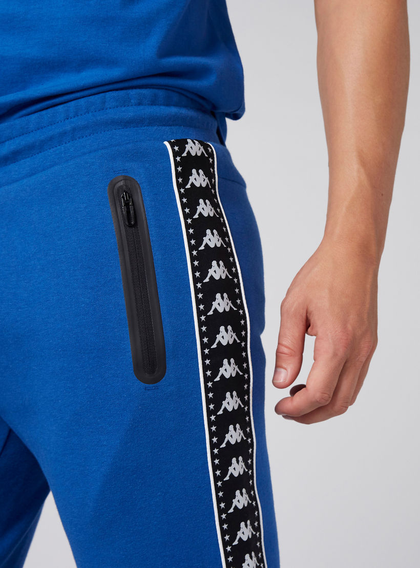 Kappa Full Length Jog Pants with Side Tape Detail-men-clothing-sportswearandactivewear-bottoms-image-4