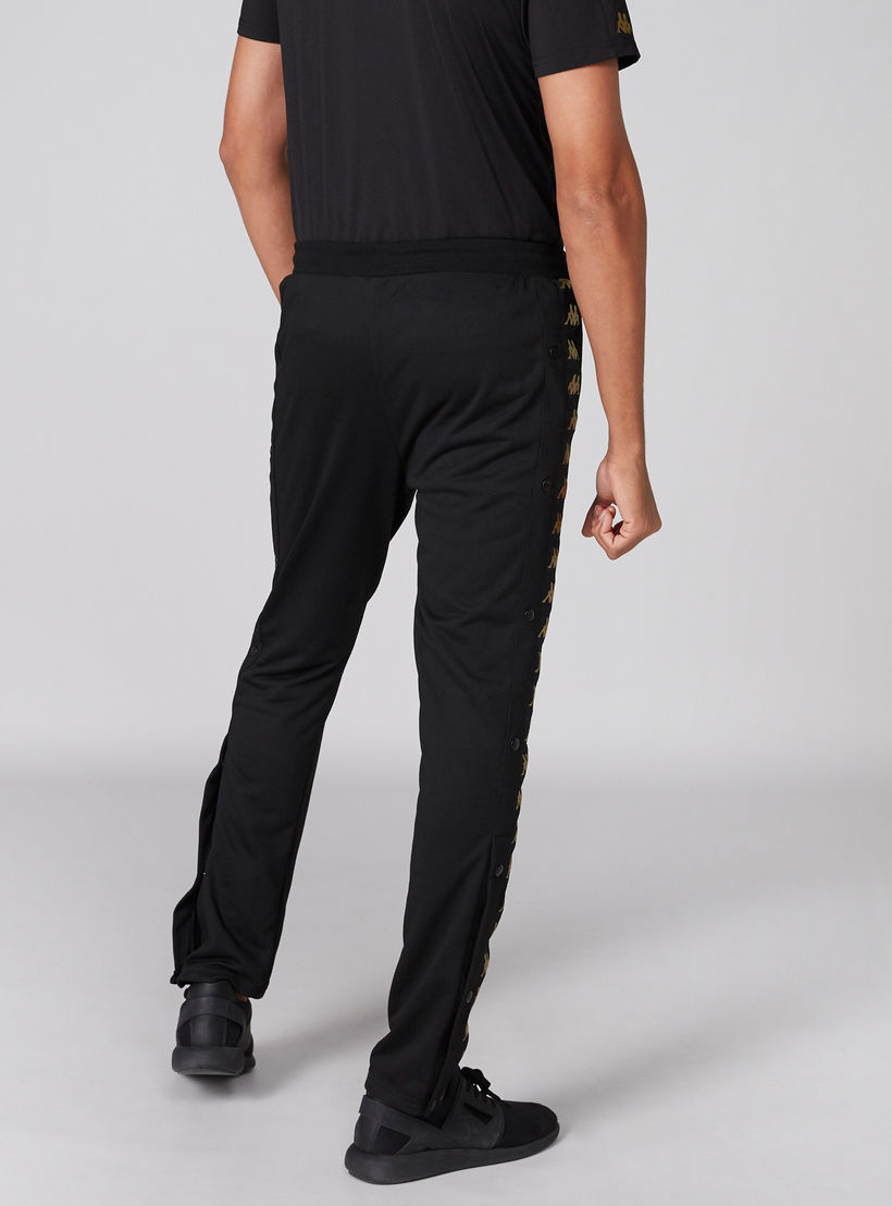 بنطال رياضي طويل بخصر مطاطي من كابا-men-clothing-sportswearandactivewear-bottoms-image-2