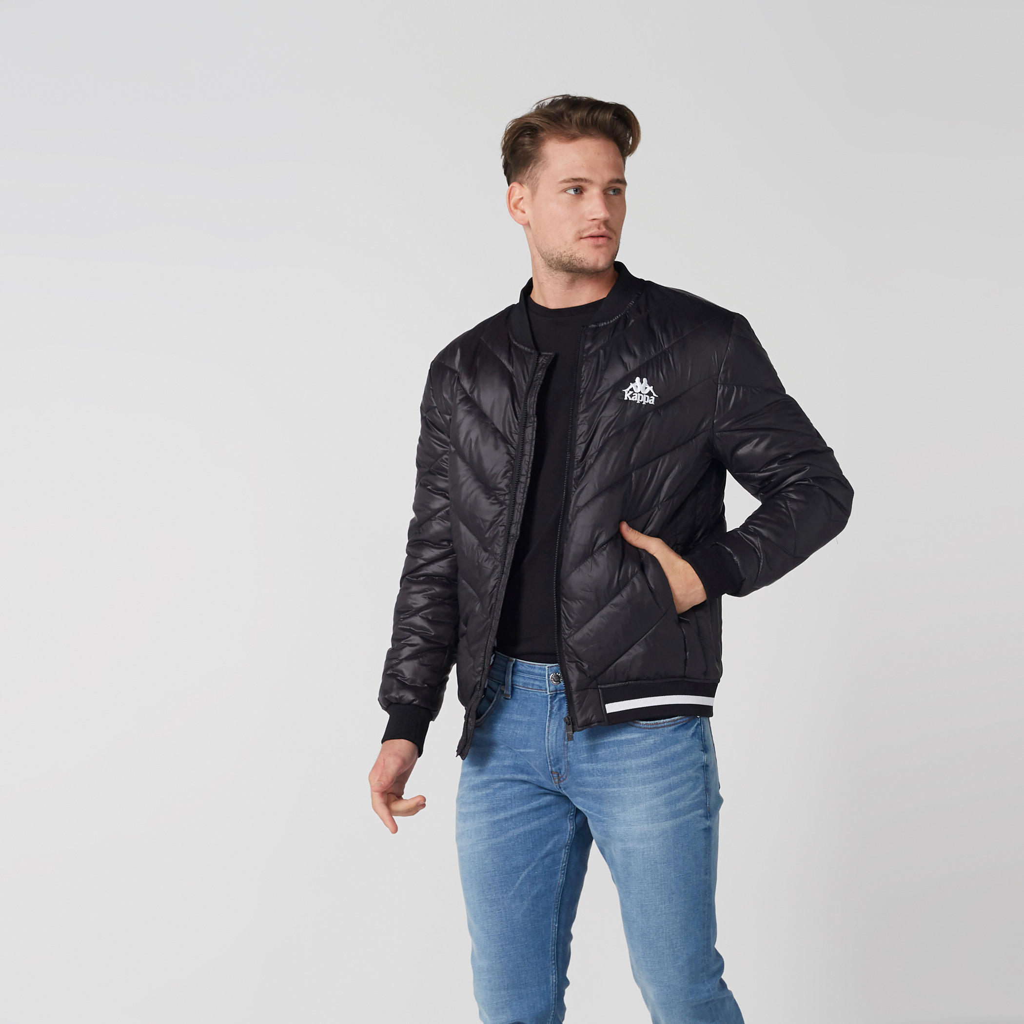 Kappa Quilted Jacket with Long Sleeves and Zip Closure-men-clothing-jacketsandblazers-jackets-image-2
