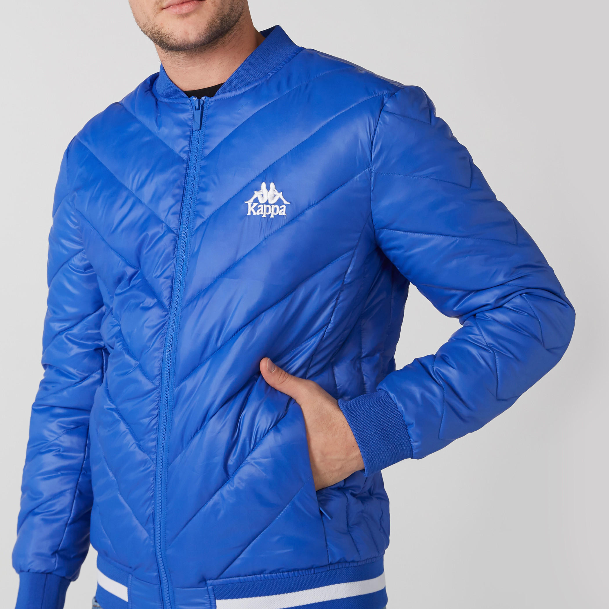 جاكيت مبطن بأكمام طويلة وسحّاب إغلاق من كابا-men-clothing-jacketsandblazers-jackets-image-8