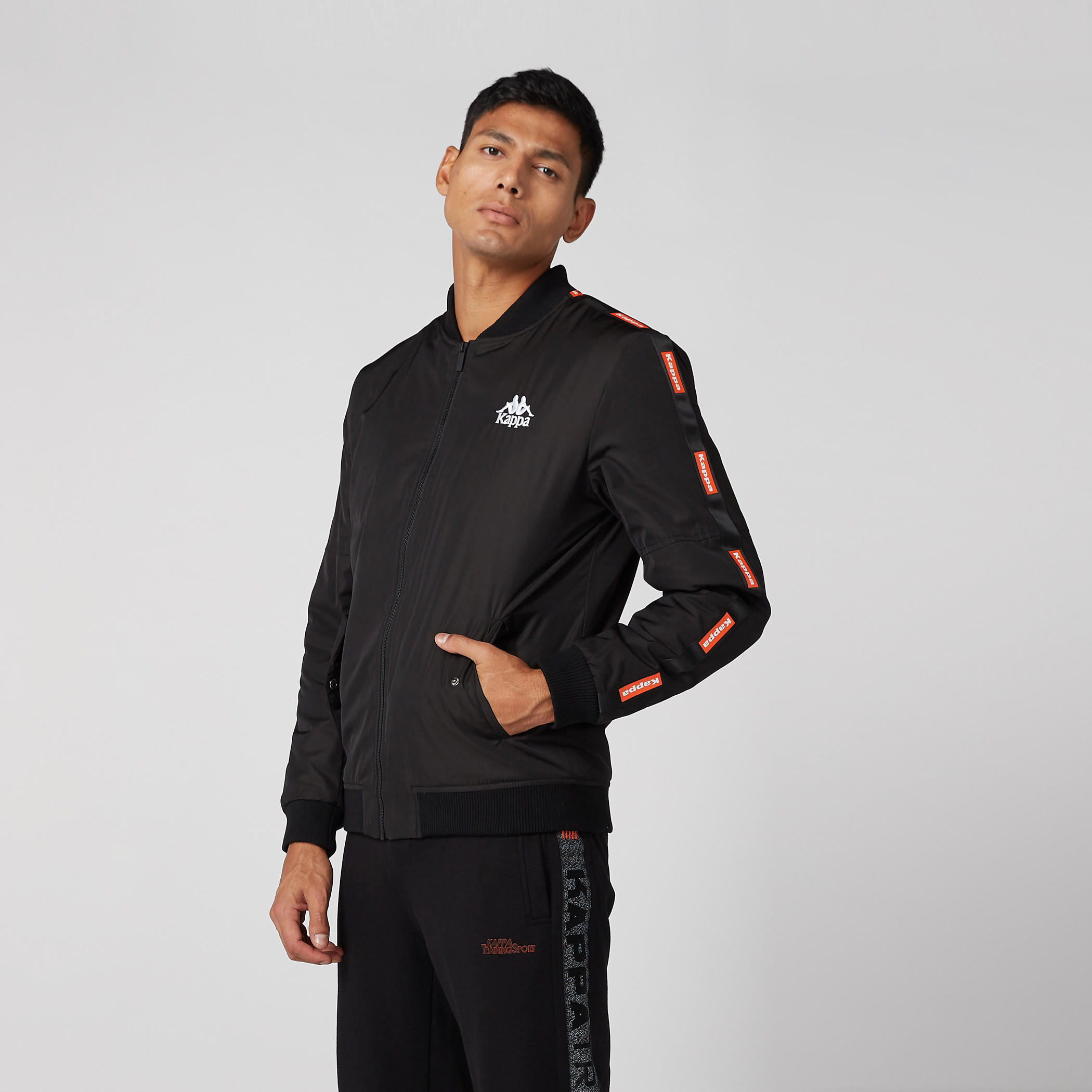 جاكيت بأكمام طويلة وسحّاب إغلاق من كابا-men-clothing-jacketsandblazers-jackets-image-1