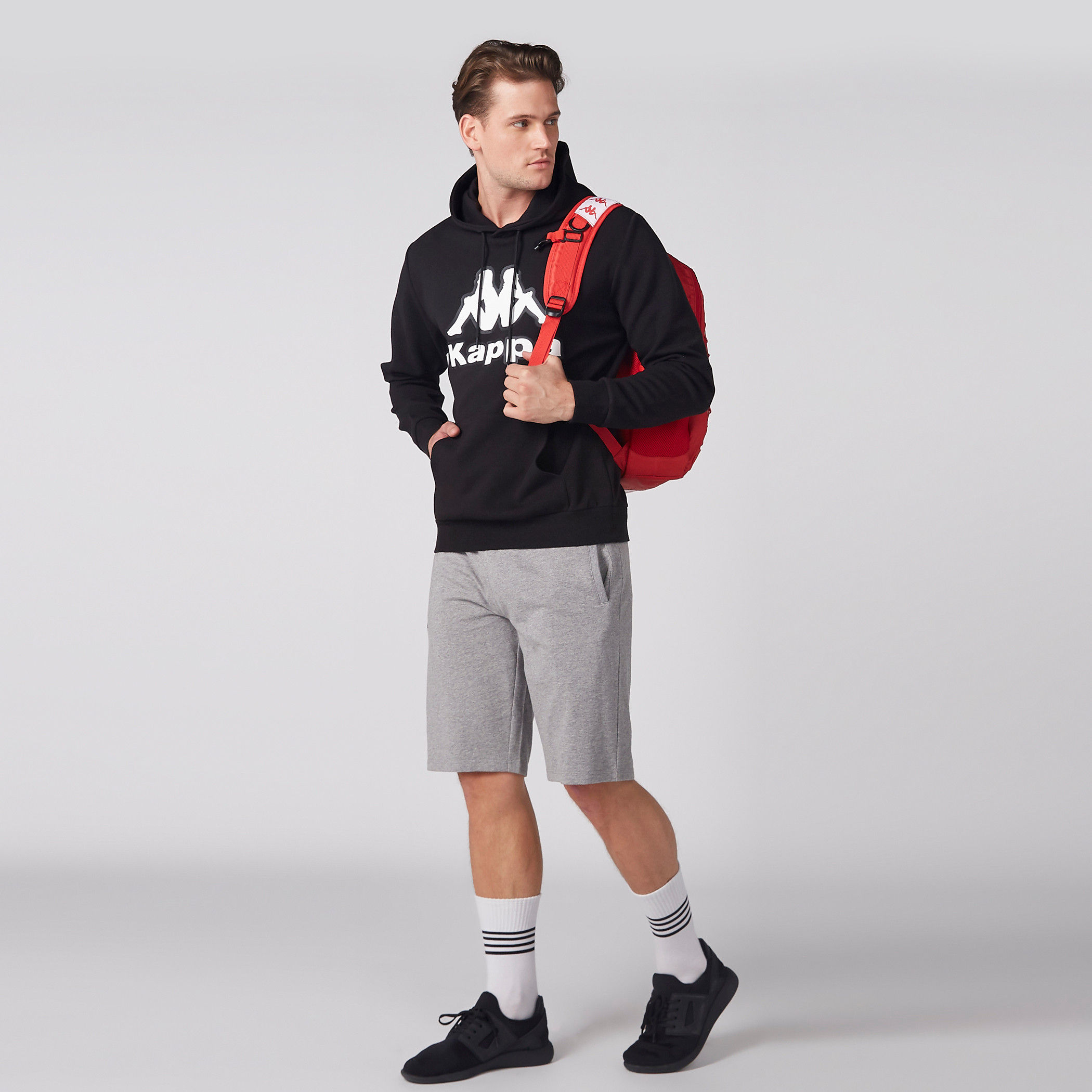 Kappa Printed Sweatshirt with Long Sleeves and Hood-men-winterwear-hoodiesandsweatshirts-image-3